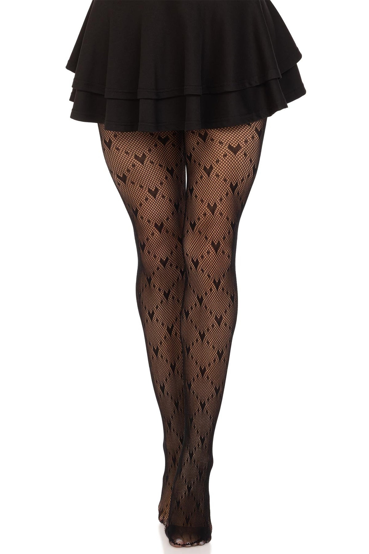 Heart Net Pantyhose - Sexy Sheer Fishnet Stockings for Women, Fashionable & Comfortable, Perfect for Parties, Date Nights & Special Occasions
