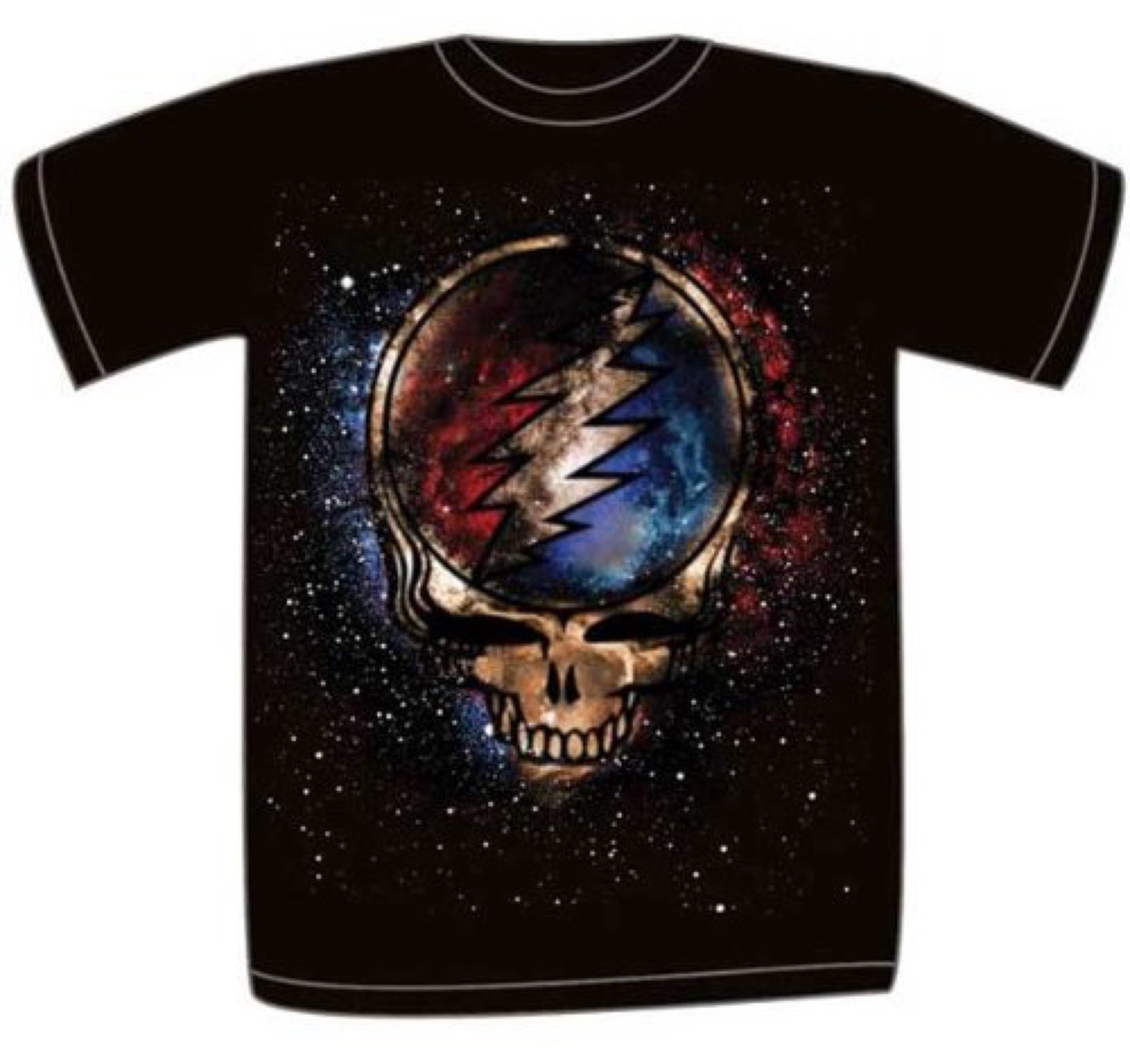 Stylish Cosmic Skull Graphic T-Shirt for Men & Women | Trendy Streetwear & Casual Outfit | Perfect for Halloween, Concerts, and Everyday Wear