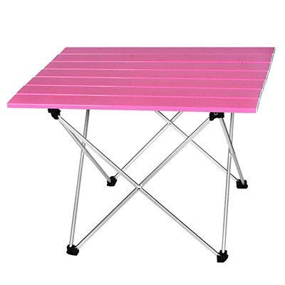 Portable Folding Camping Table - Lightweight BBQ Picnic Table with Adjustable Height (56.5x40.5x41cm) for Outdoor Adventures, Beach Parties & Tailgating