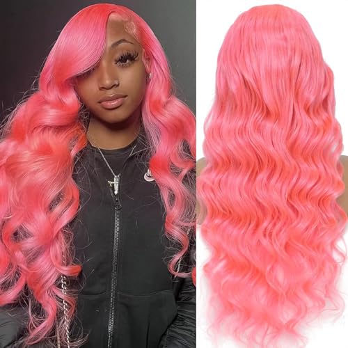 Pink 13x6 Body Wave Wig