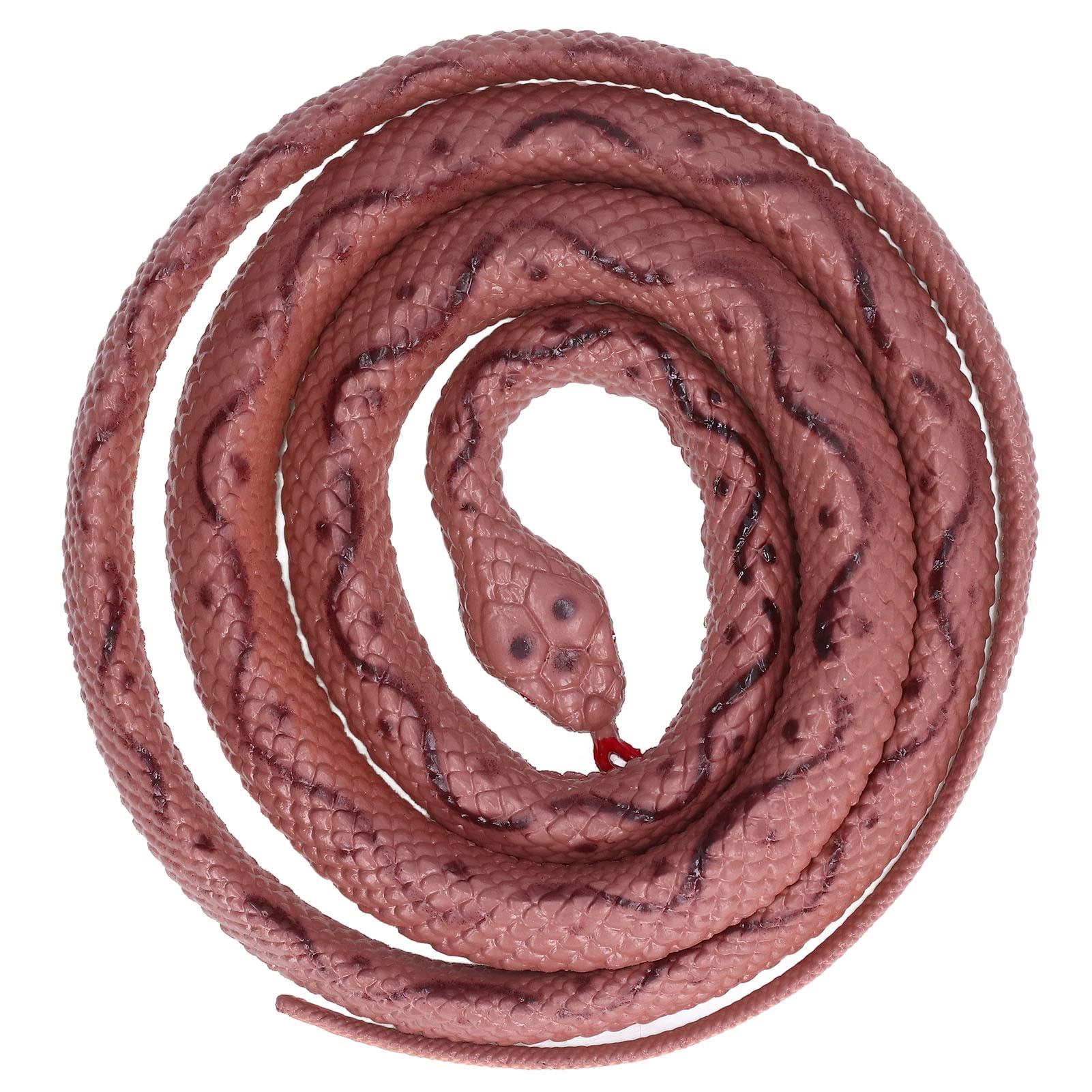 Realistic Hand-Painted Rubber Snakes - Brown Plastic Garden Snakes for Lawn Decor, Table Centerpieces & Outdoor Prank Props | Perfect for Halloween Decorations, Party Pranks & Backyard Scare Tactics