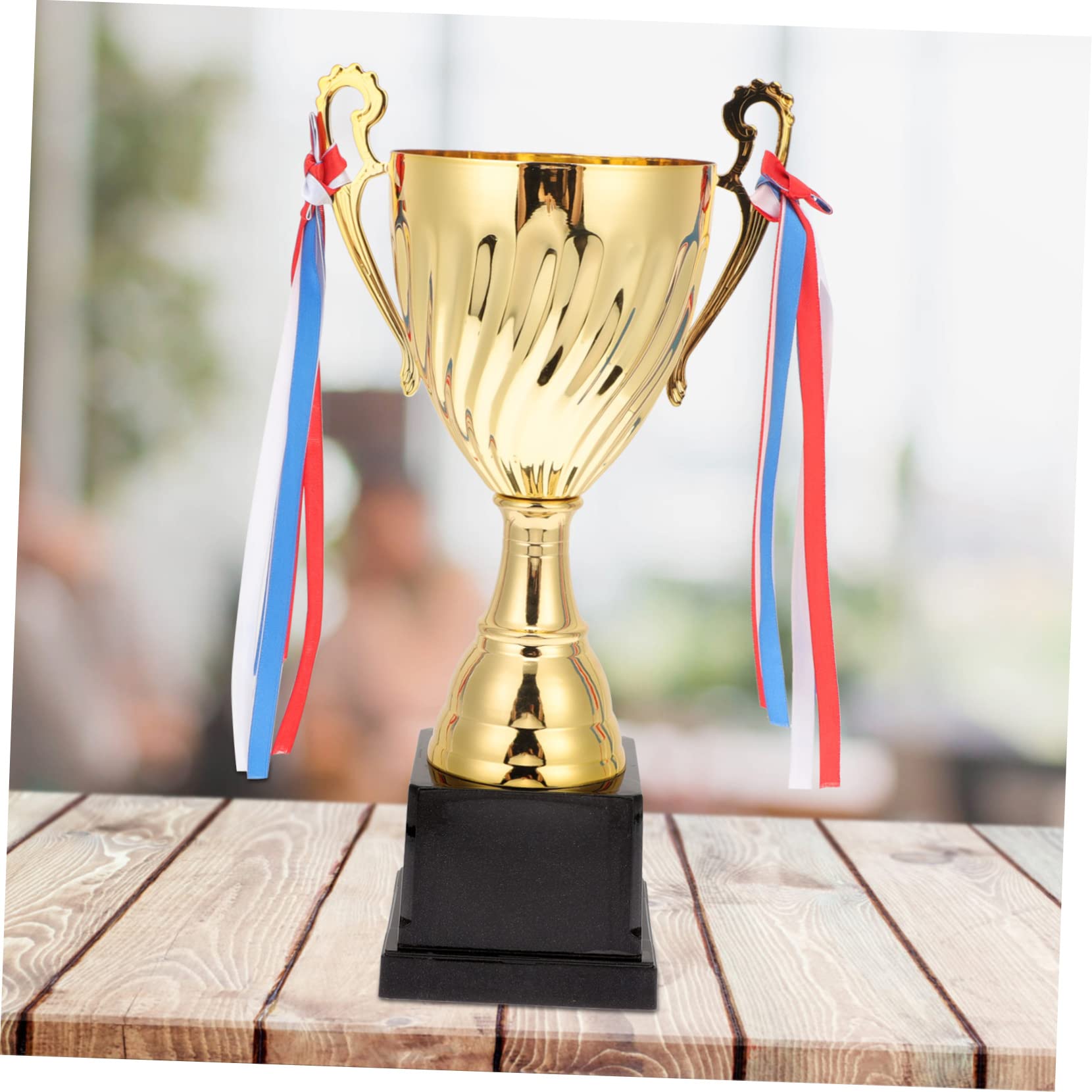 WOONEKY Gold Soccer Trophy Cup - Metal Competition Award for Soccer Matches, Tournaments & Sports Events - Perfect for Champions, Players & Coaches