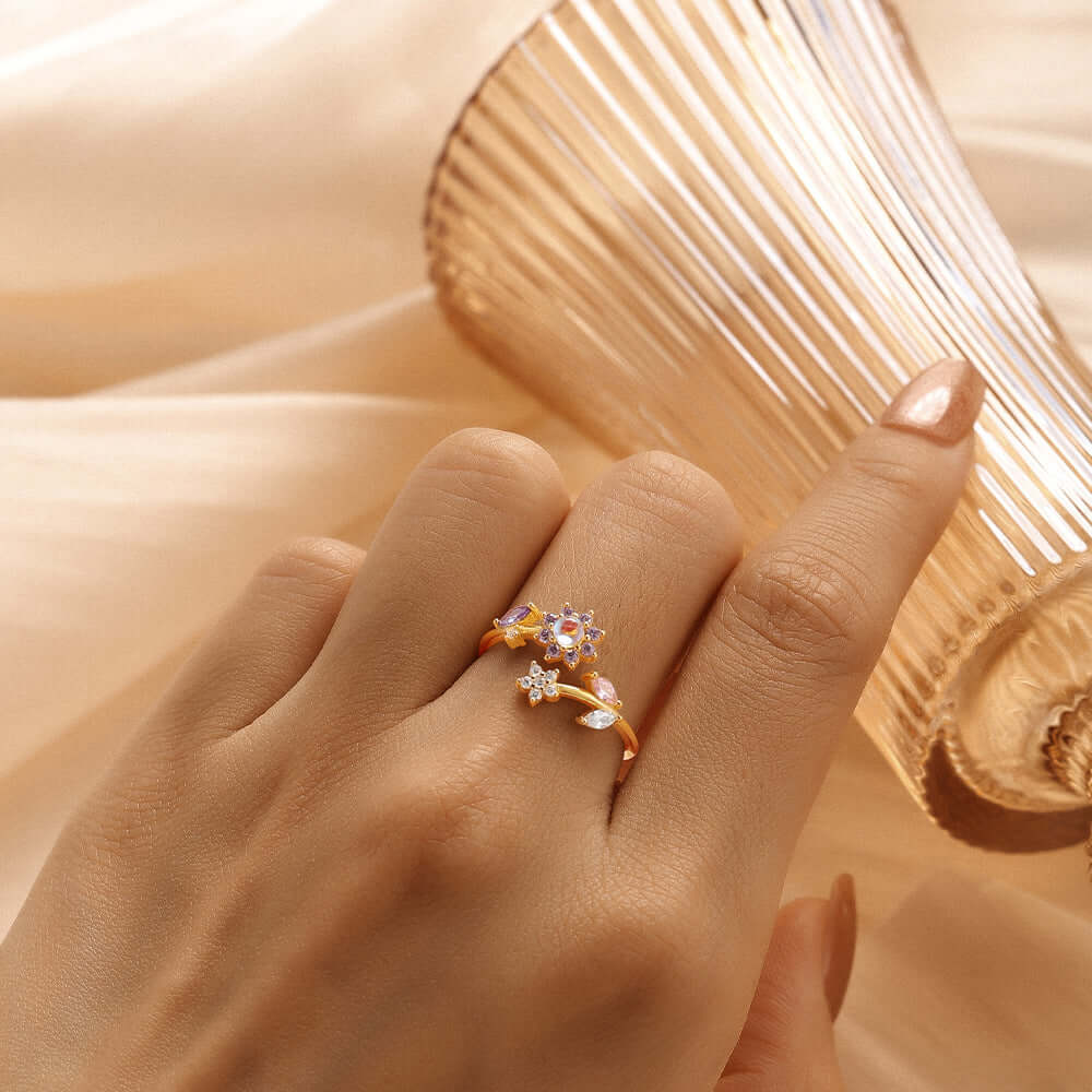 Love Heart Bow Stackable Ring | R515 | Elegant & Dainty Jewelry for Women | Perfect for Valentine's Day, Anniversary & Everyday Wear