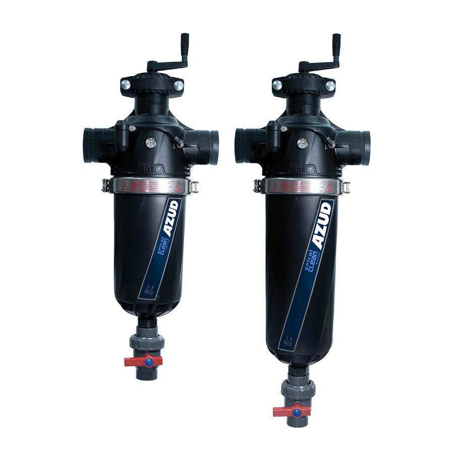 Azud Spiral Clean 50mm Semi-Automatic Screen Filters - 1300cm² Filtration Area for Irrigation, Drip Systems & Water Treatment