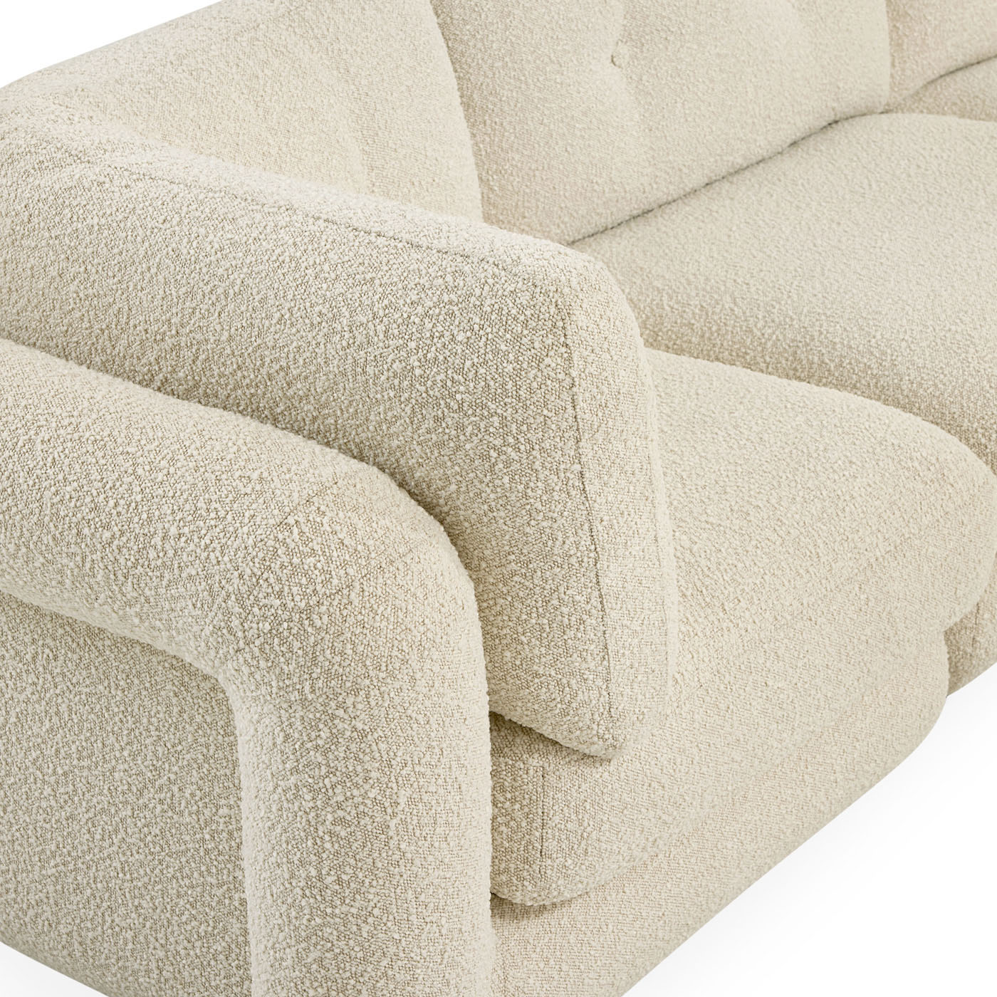 Pompidou 160 Modular Six-Piece Sectional Sofa Set - Modern L-Shaped Living Room Couch for Home, Apartment & Office Lounge