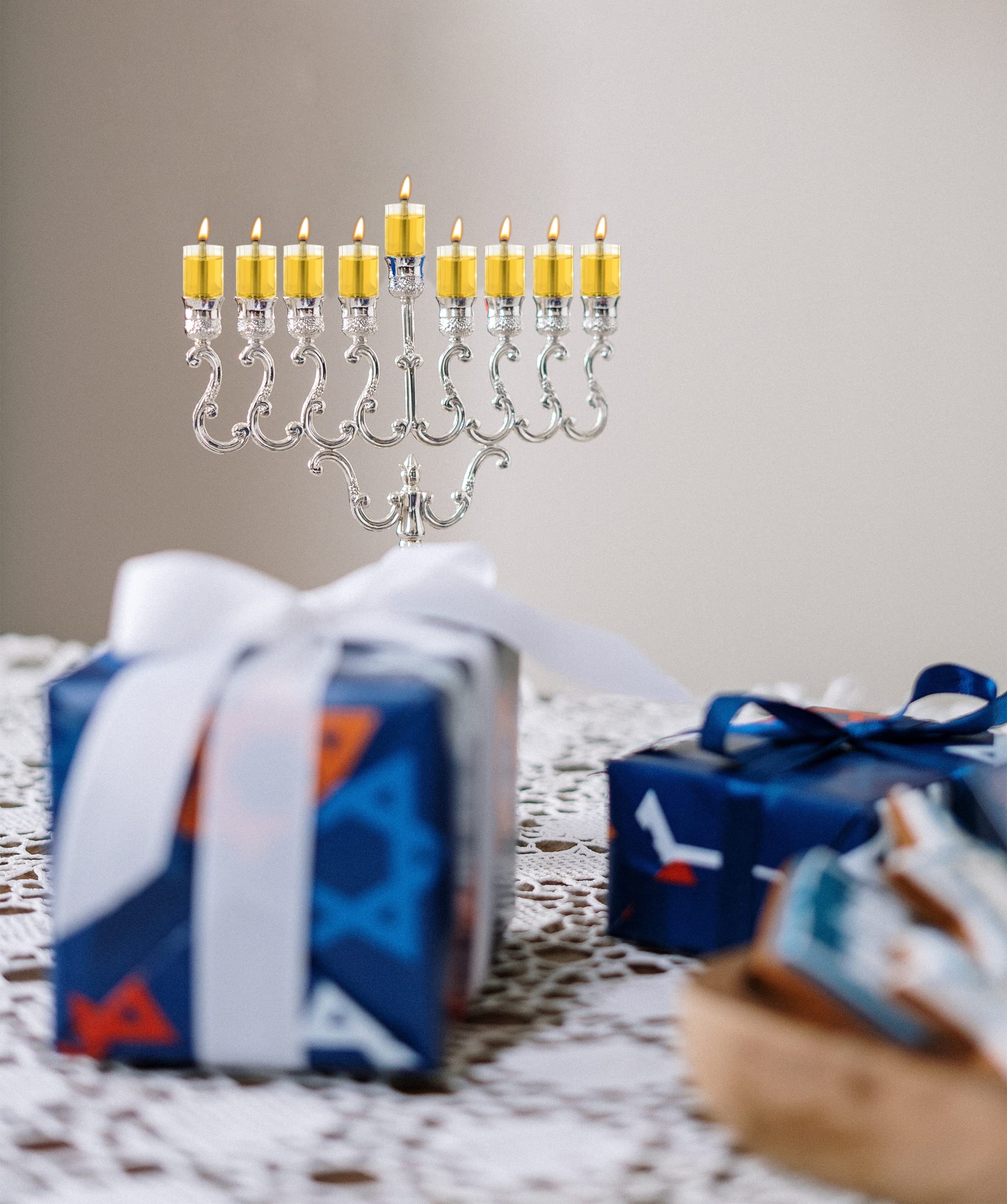 Premium Ner Mitzvah Chanukah Menorah Glass Oil Cups - 9 Pack of #12 Glass Inserts for Hanukkah Menorahs - Perfect for Hanukkah Celebrations & Jewish Home Decor