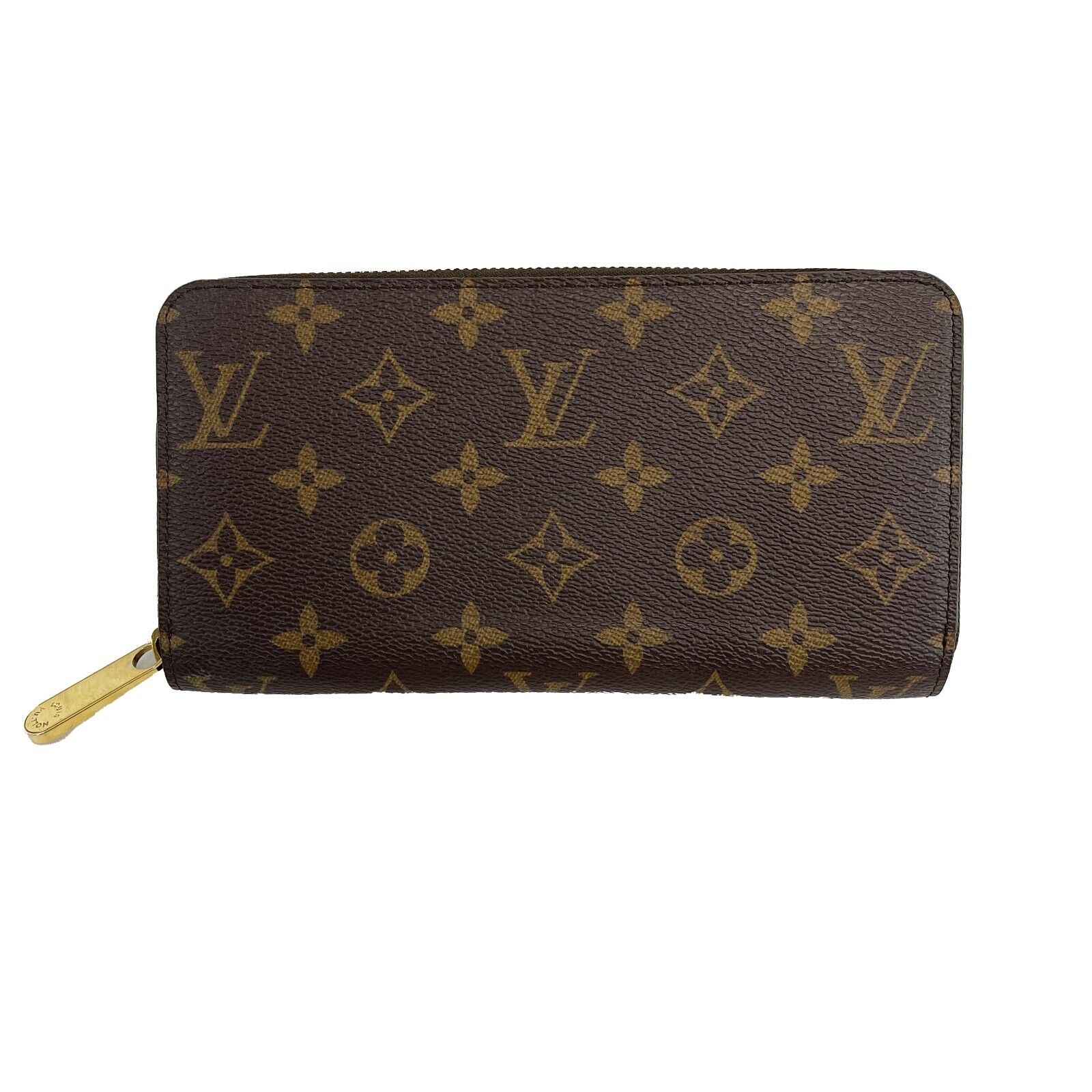 Louis Vuitton Zippy Monogram Wallet - Genuine Brown/Tan Canvas with Full Kit - Luxury Compact Wallet for Men & Women | Perfect for Everyday Use, Travel & Business