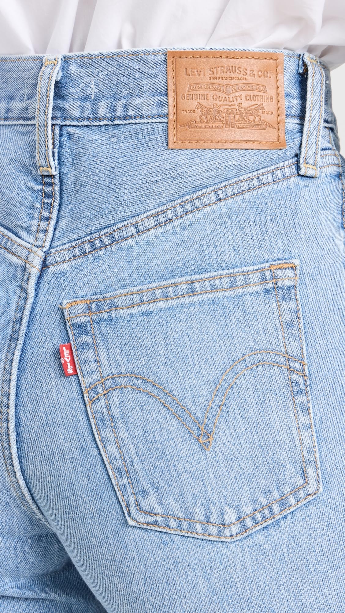Levi's Women's Ribcage Wide Leg Jeans - High Waist Stretch Denim Pants for Casual & Chic Outfits | Perfect for Work, Date Night & Everyday Wear