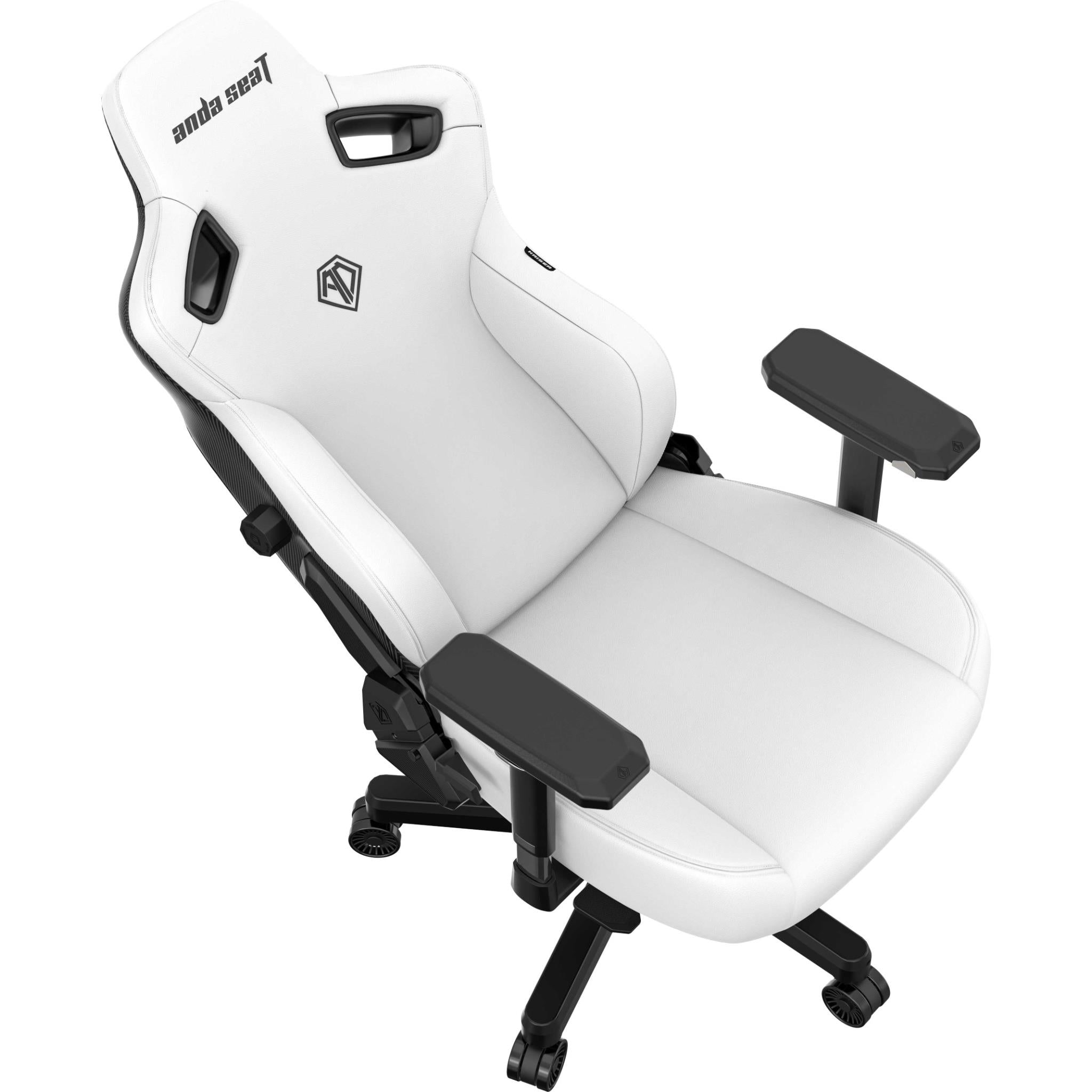 Anda Seat Kaiser 3 Series Premium Ergonomic Gaming Chair - White (Large Size) for PC, PS5, Xbox & Office - Comfortable Racing Style Chair with Lumbar Support