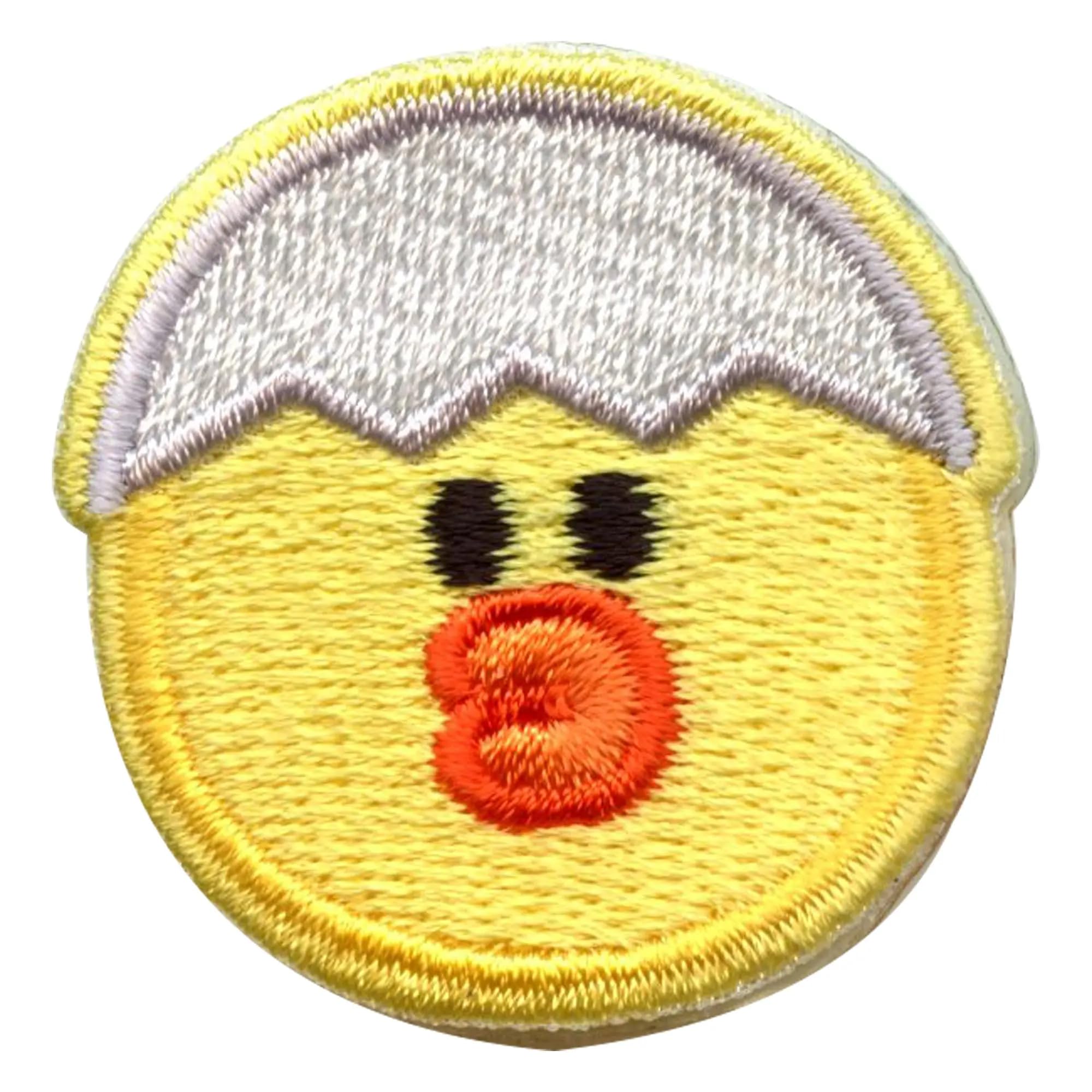 Line Friends Chick Sally Head with Eggshell Embroidered Iron On Patch - Cute Sewing Applique for DIY Crafts, Clothing & Accessories - Perfect for Hats, Bags, Jeans & Scrapbooking Projects