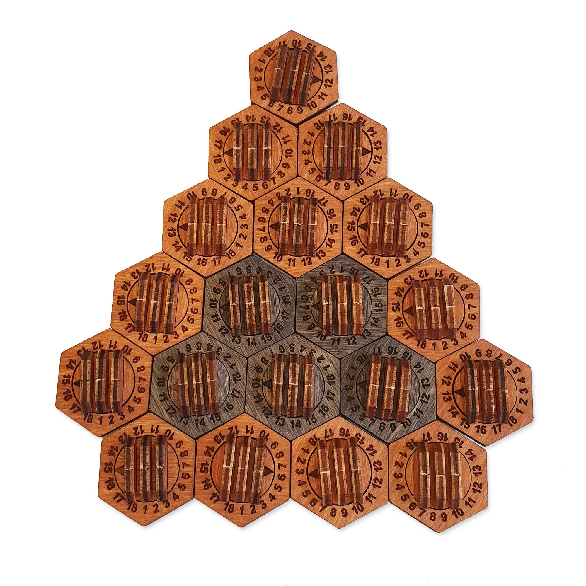SMONEX Wooden Health Tracker for Gloomhaven & Frosthaven - 24 Pcs Monster Stands - Board Game Accessories for EU & US Players