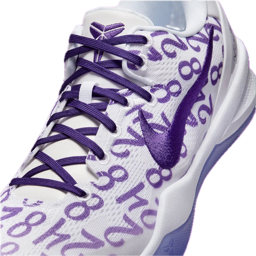 Nike Kobe VIII Protro Basketball Shoes - Court Purple & White | High-Performance Court Sneakers for Men | Perfect for Indoor & Outdoor Basketball Games, Training, and Streetwear Fashion