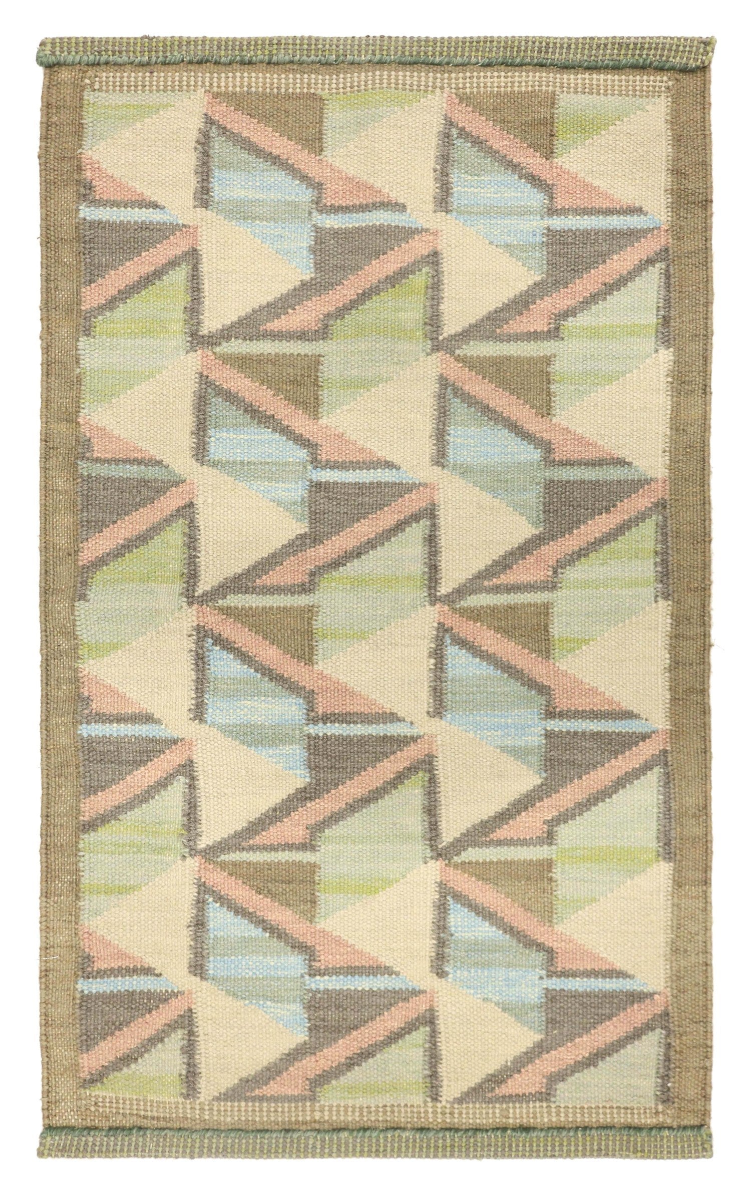 Handwoven Scandinavian Design Rug - Nordic Style Wool Area Rug for Living Room, Bedroom & Home Decor
