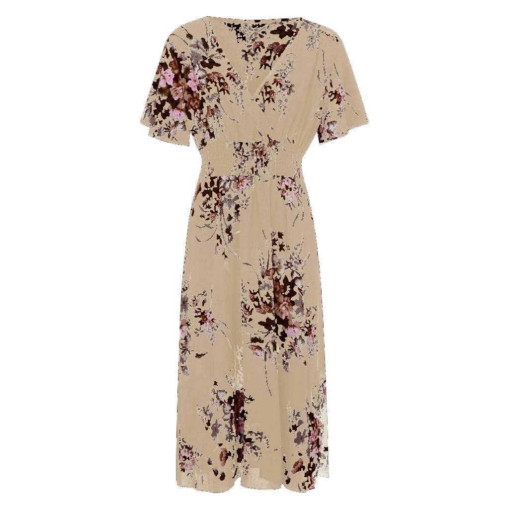 **Plus Size Women's Floral Maxi Dress with Ruffles & Flutter Sleeves - Boho Tiered V-Neck A-Line Summer Dress - Perfect for Beach Vacations, Weddings & Casual Outings**
