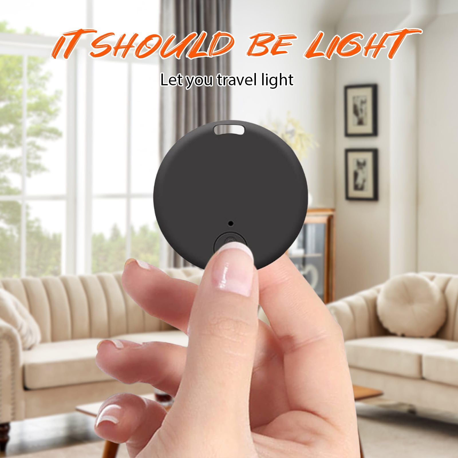 Mini GPS Tracker - Bluetooth Anti-Loss Device for Keys, Pets & Luggage (Pink) | Live Tracking