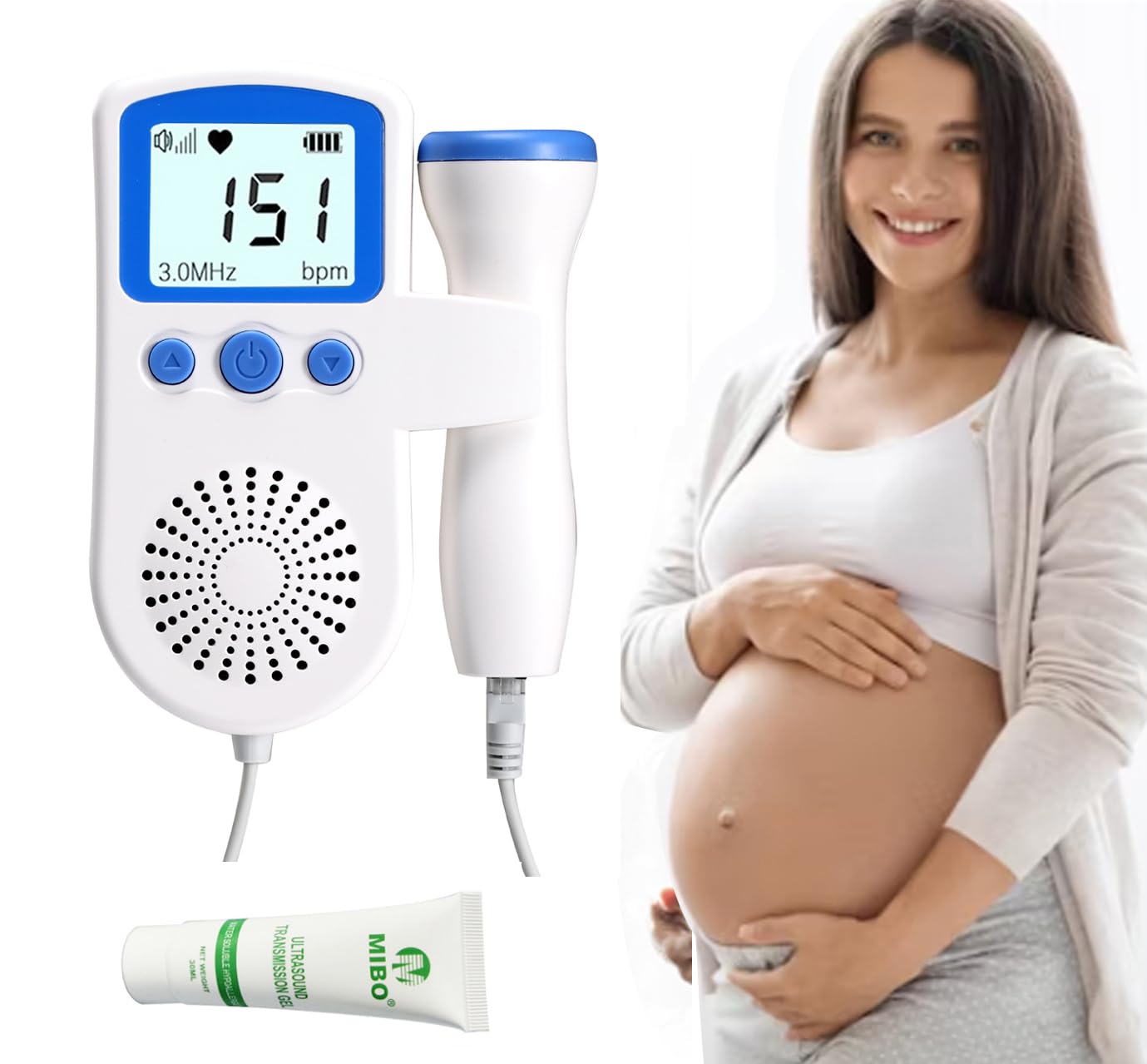Portable Doppler Fetal Baby Monitor Bags - Waterproof & Durable Accessories for Pregnancy Care | Home & Travel Use for AT01 Monitor