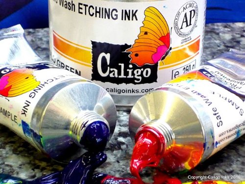 Cranfield Caligo Safe Wash Relief Ink - 75ml Tube, Arylide Yellow (YLCN91630) for Printmaking & Block Printing | Non-Toxic, Water-Based Ink for Artists & Crafters