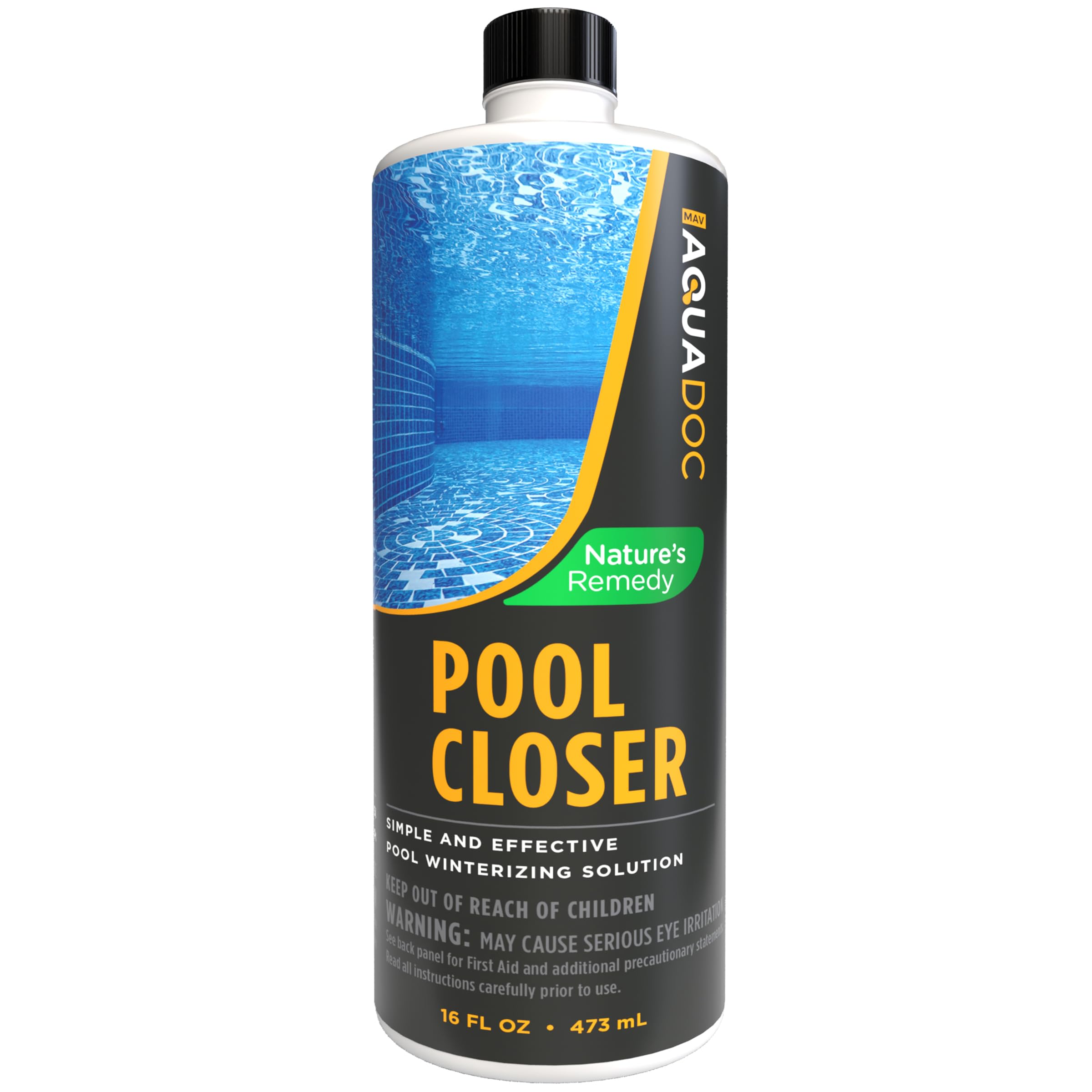 MAV AquaDoc Pool Closer - Complete Winter Pool Closing Kit with Chemicals | Above Ground & Inground Pool Winterizer | White Pool Maintenance Supplies (AD-WPC) | Ideal for Seasonal Pool Protection & Winterization
