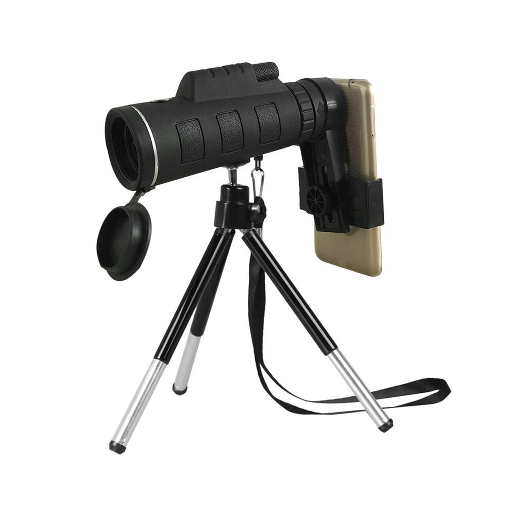 40X60 Monocular Telescope with Wide Angle HD Night Vision, Compass & Phone Adapter - Professional Portable Scope for Bird Watching, Hunting, Camping & Outdoor Adventures