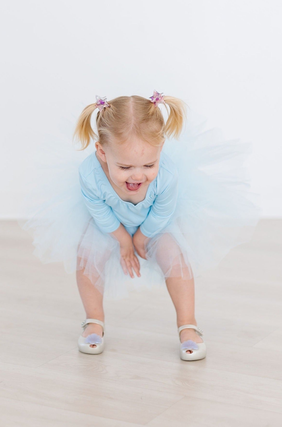 Bluebird 3/4 Sleeve Ballet Tutu Leotard for Girls - Dance Costume for Recitals, Performances & Ballet Classes