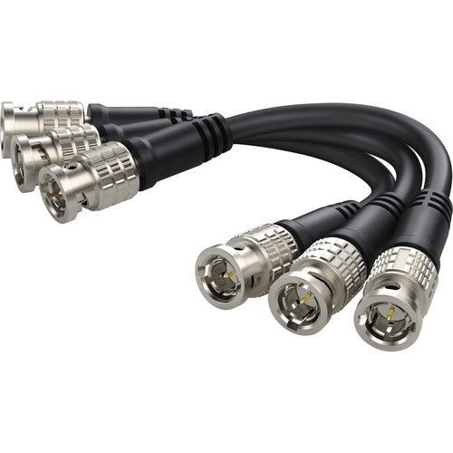 BNC to 3 Camera Fiber Optic Video Converter - High-Speed Signal Transmission for CCTV Surveillance Systems (Ideal for Security Cameras, Monitoring Stations & Remote Video Feeds)
