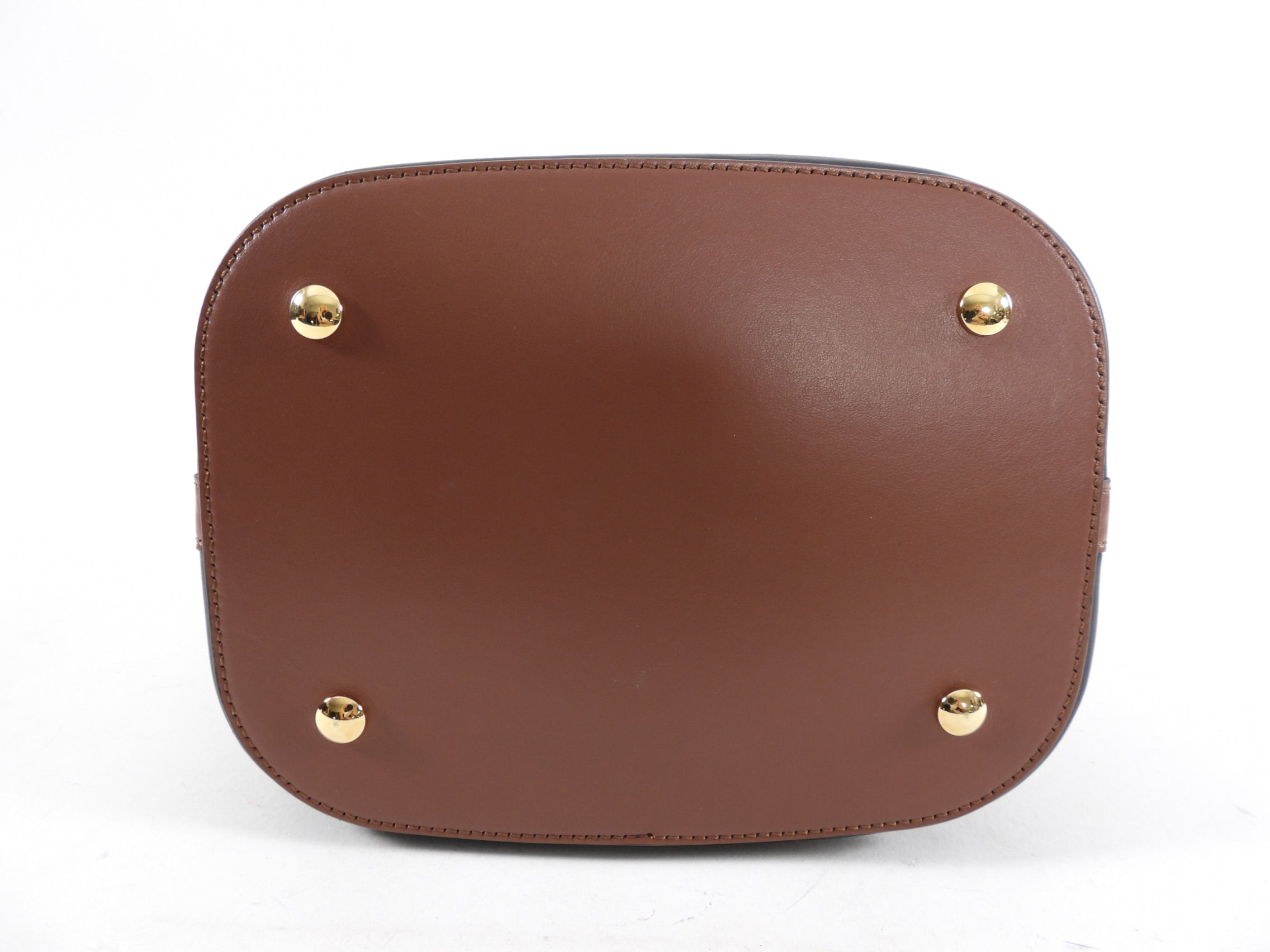 Burberry Black & Brown Leather Small Bucket Bag with Detachable Pouch - Stylish Crossbody Handbag for Women, Perfect for Work, Travel & Everyday Use