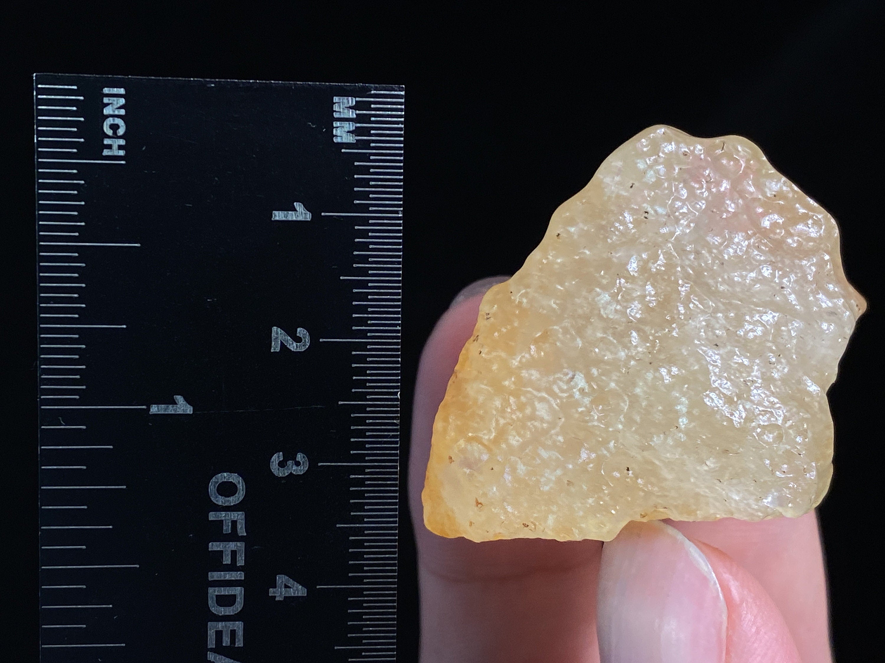 Premium Libyan Desert Glass Raw Crystal - Rare A Grade 28.7g Natural Stone for Jewelry Making, Meditation & Home Decor | Unique Gift for Collectors & Spiritual Seekers