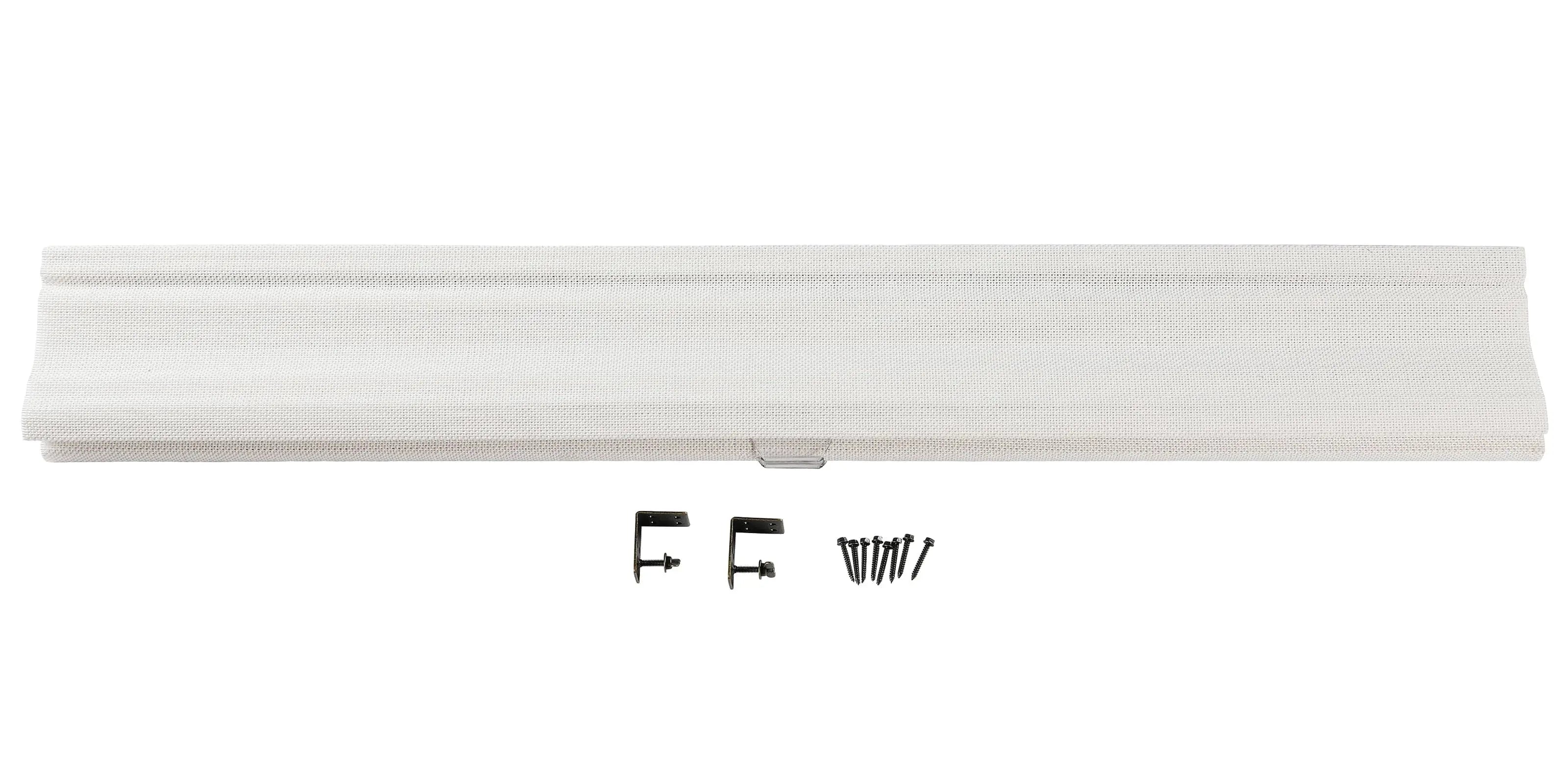 Natural Woven Bamboo Window Shade - Mist White | Eco-Friendly Roller Blind for Living Room, Bedroom & Office | Light Filtering & UV Protection