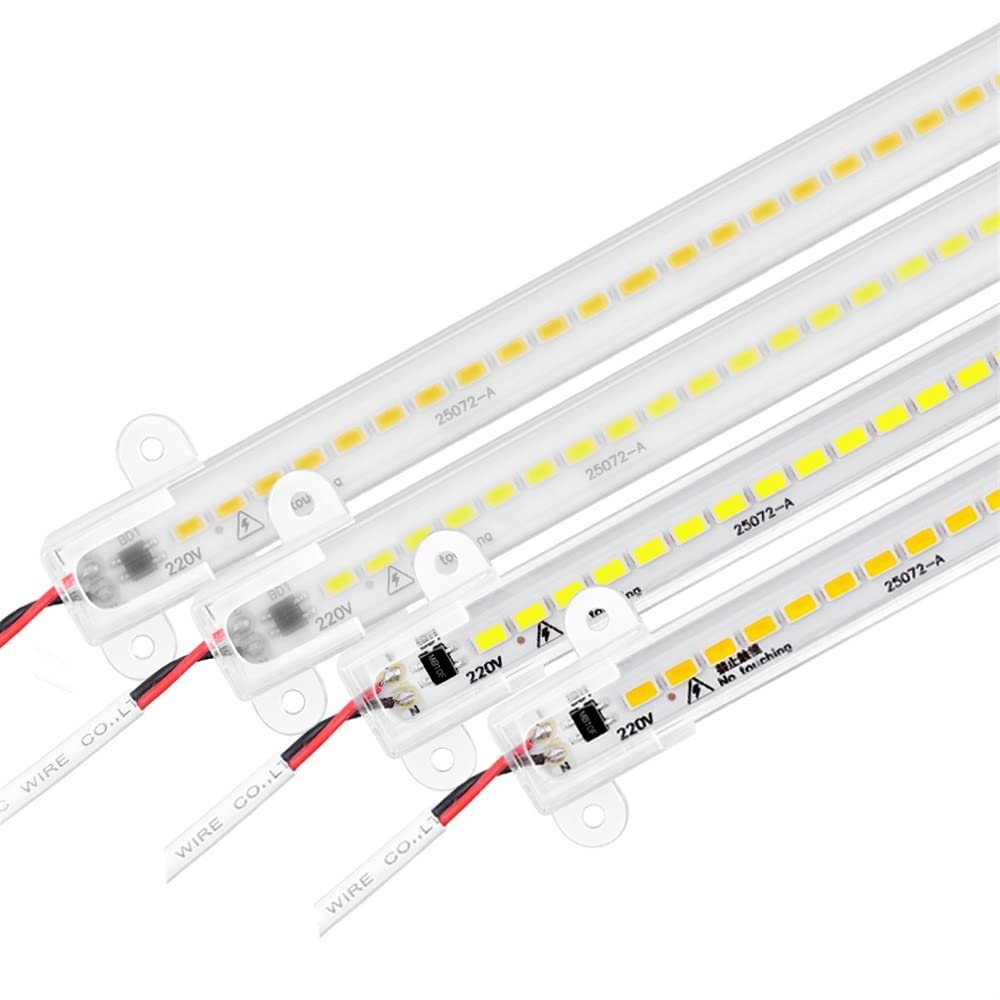 Fengyan 5-Pack LED Bar Lights - 50cm High Brightness 5730 SMD LED Tube, AC220V Rigid Strip for Kitchen Cabinets, Street Lamps & Backlighting | Perfect for Home, Commercial & Outdoor Lighting