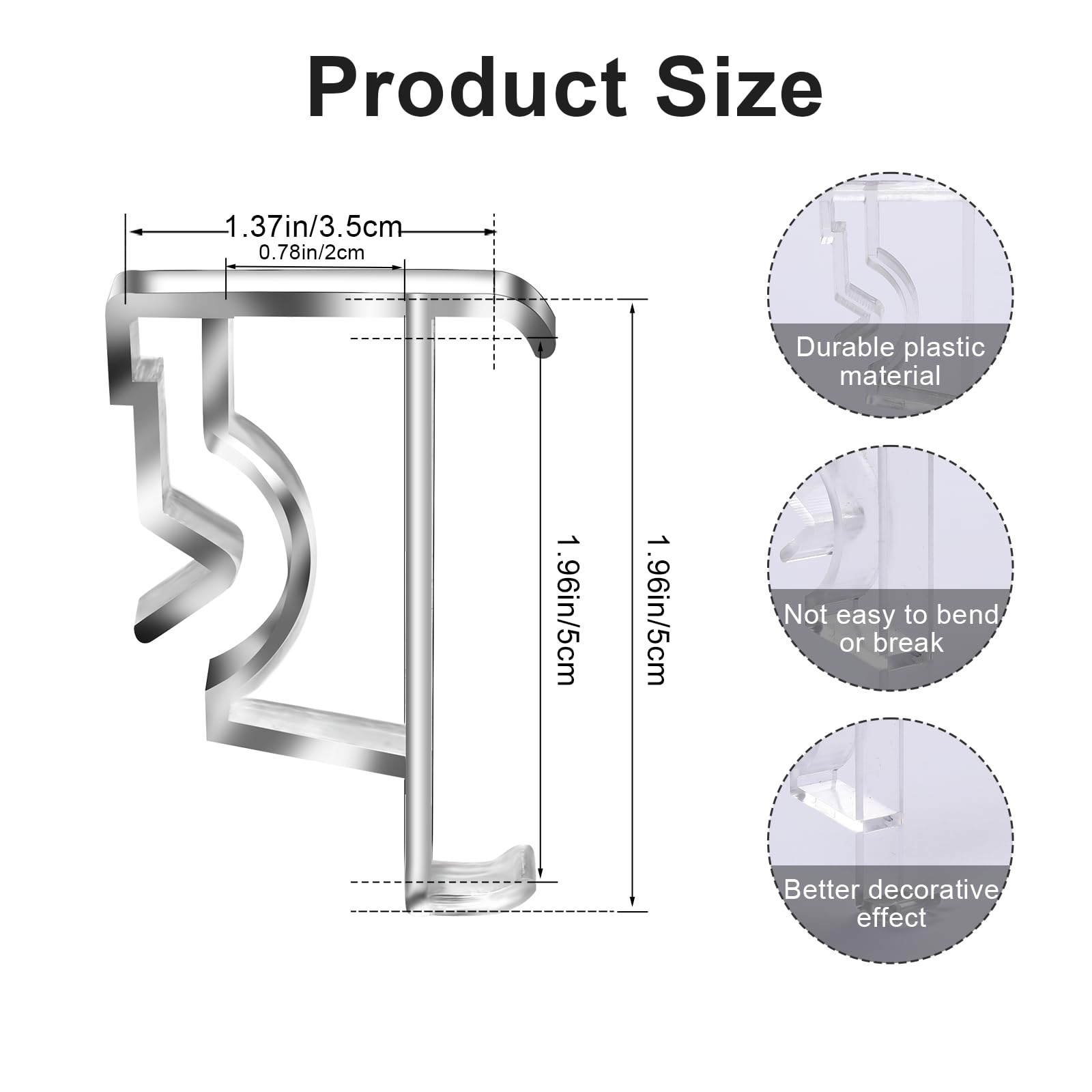 12 Pcs Clear 2