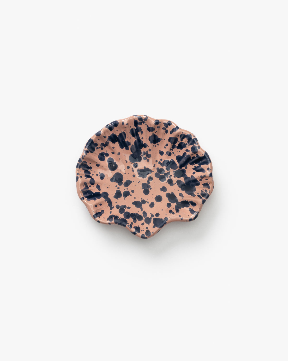 Splatter Coquillage Dish - Ceramic Appetizer Plate for Seafood, Tapas & Desserts - Perfect for Dinner Parties, Beach Themed Events & Home Decor