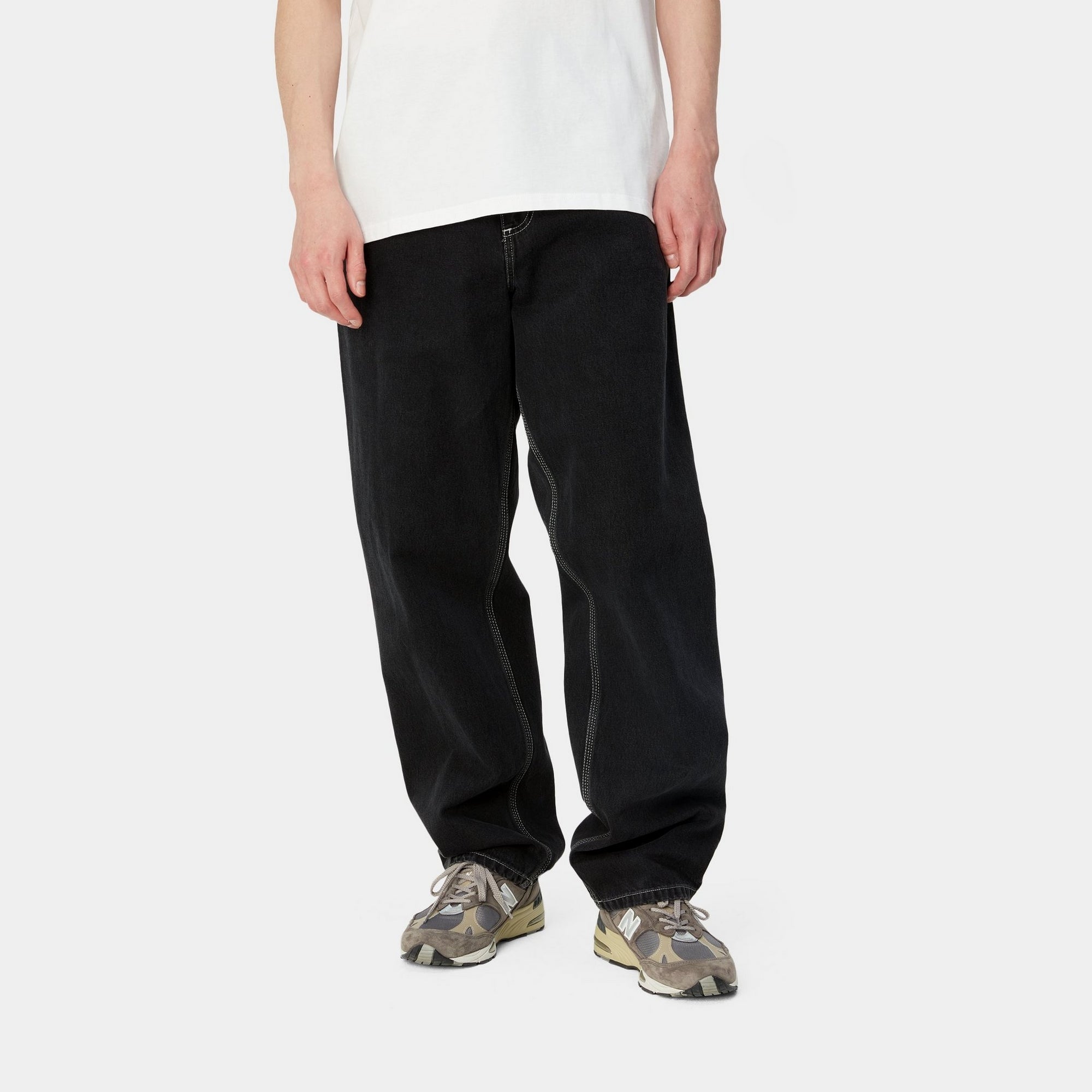 Simple Pant Denim | Black Heavy Stone Wash Jeans for Men & Women - Perfect for Casual Wear, Work & Everyday Outfits