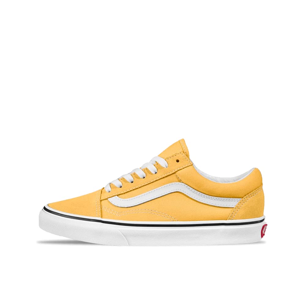 Vans Old Skool Classic Skate Shoes - Flax/True White Colorway | Retro Sneakers for Men & Women | Perfect for Streetwear, Skateboarding & Casual Outfits