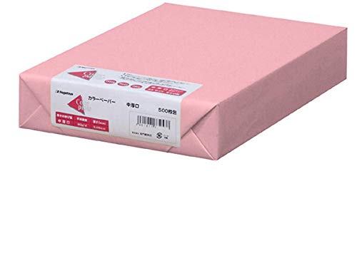 Nagatoya Shoten Na-3471 Peach Color A4 Paper - Extra Thick 0.14mm (0.006 Inches) - 6 Sheets Set - Perfect for Scrapbooking, Card Making & Craft Projects