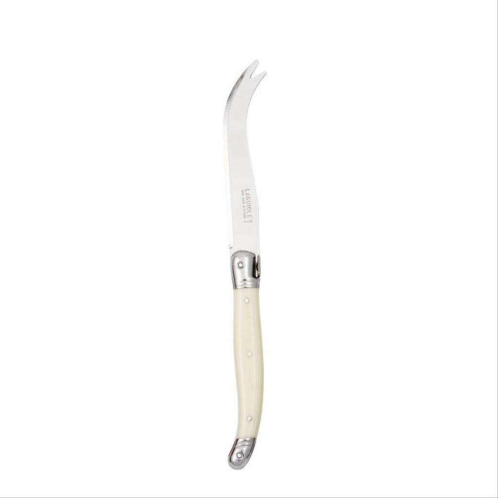Laguiole By Andre Verdier Debutant Cheese Knife - Premium Stainless Steel with Ivory Handle (23x2x1cm) - Perfect for Cheese Boards, Wine Pairings & Gourmet Entertaining