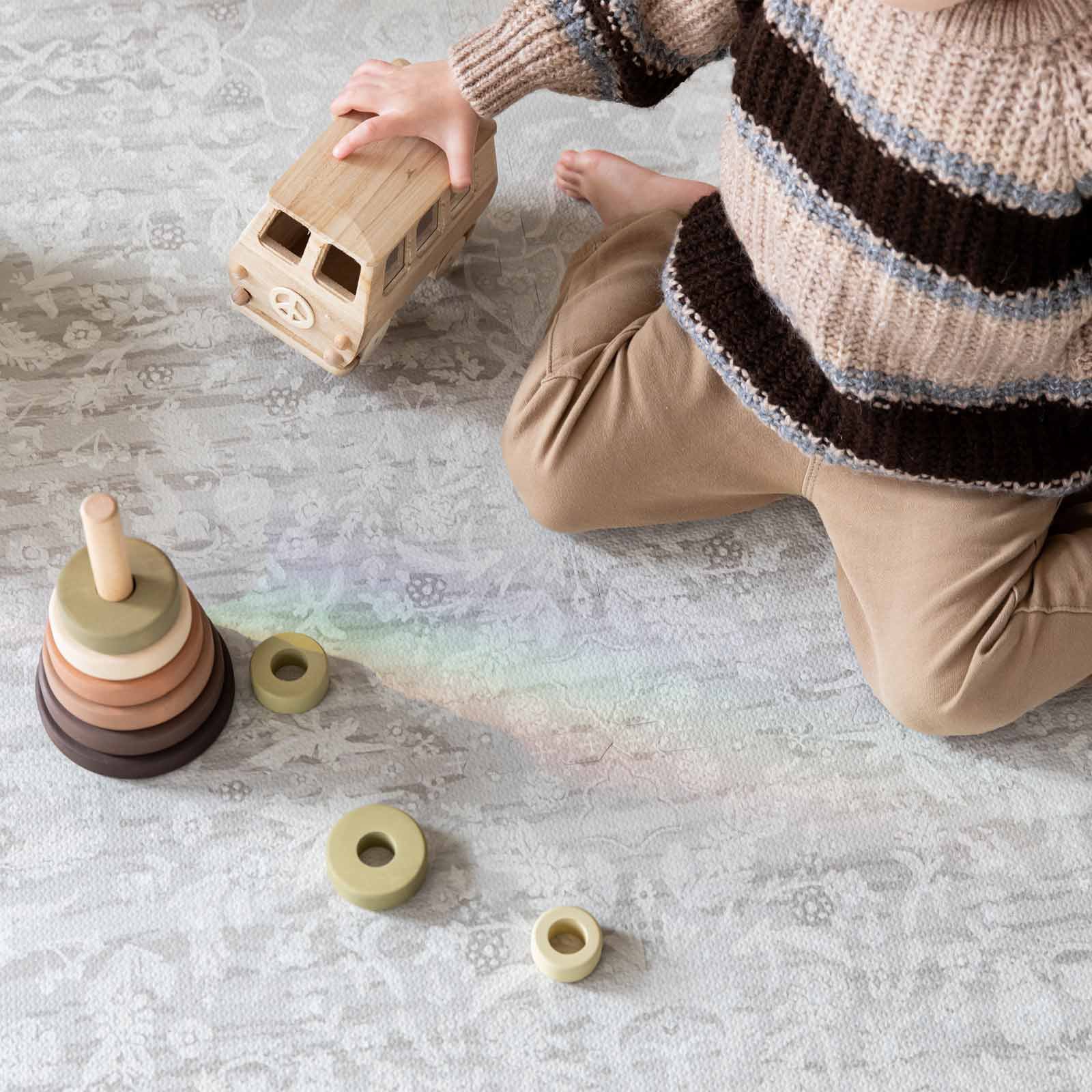 Little Nomad Play Mat | Emile - Non-Toxic, Eco-Friendly Baby Play Mat for Crawling & Tummy Time - Perfect for Nursery, Daycare & Home Play Areas