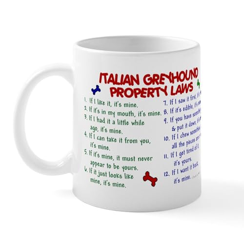 White - Italian Greyhound Property Laws 2 Mug