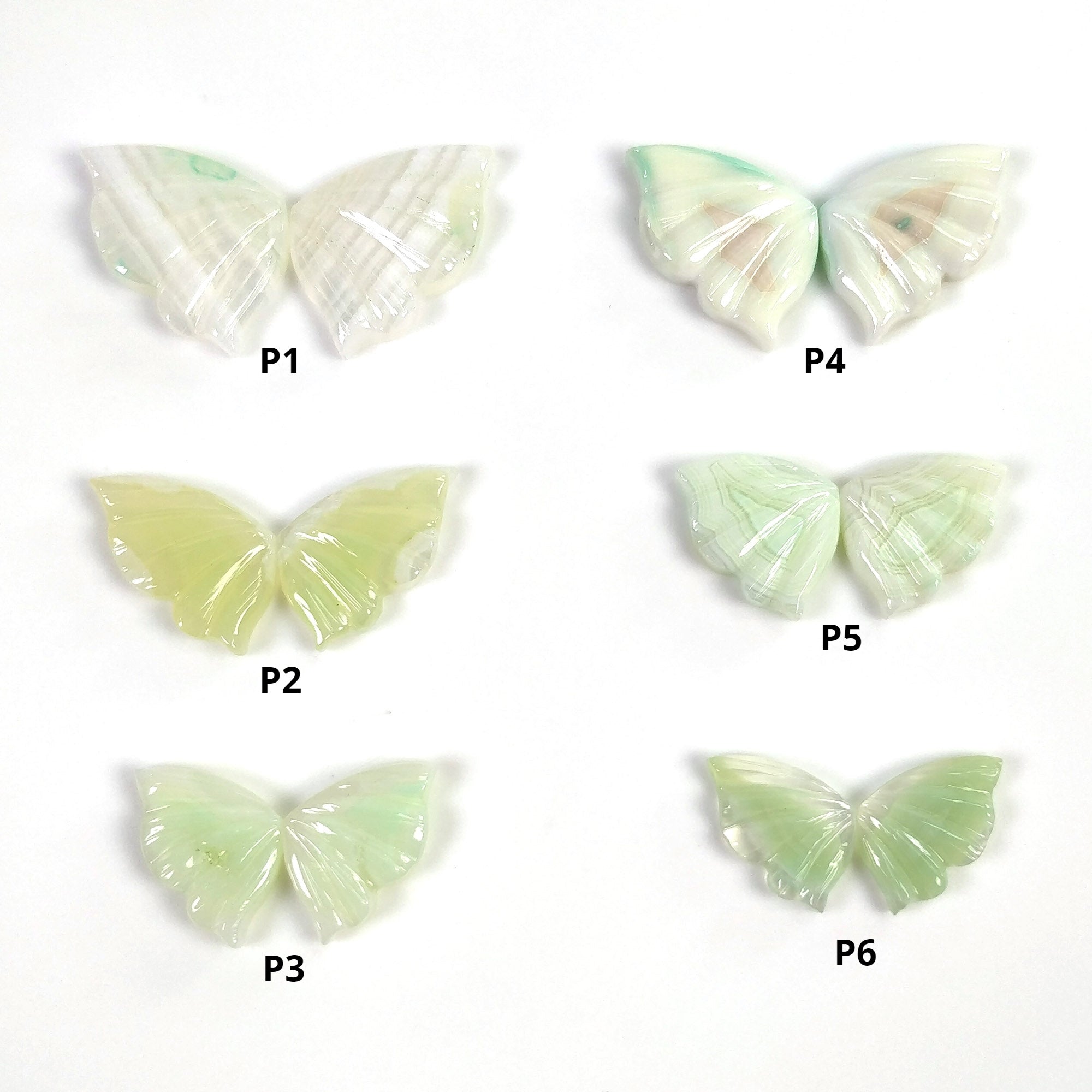 Natural Botswana Striped Agate Gemstone Butterfly Carving - Handmade Bi-Color Agate Butterfly Pair with Video | Unique Home Decor, Crystal Collection, Spiritual Gift for Meditation & Healing
