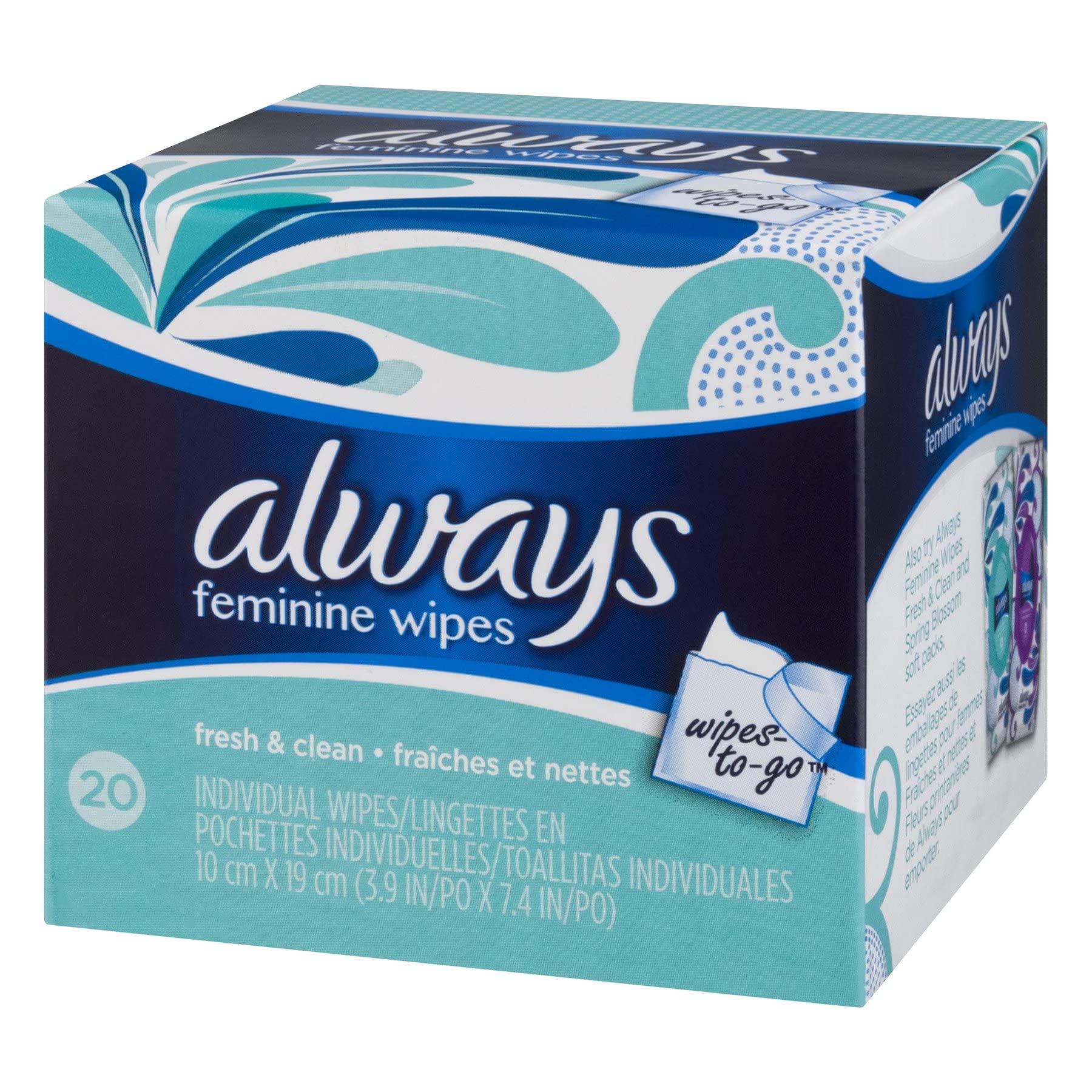 Always On-The-Go Flushable Wipes, 20 Count - Travel, Camping & Emergency Essentials for Freshness Anywhere
