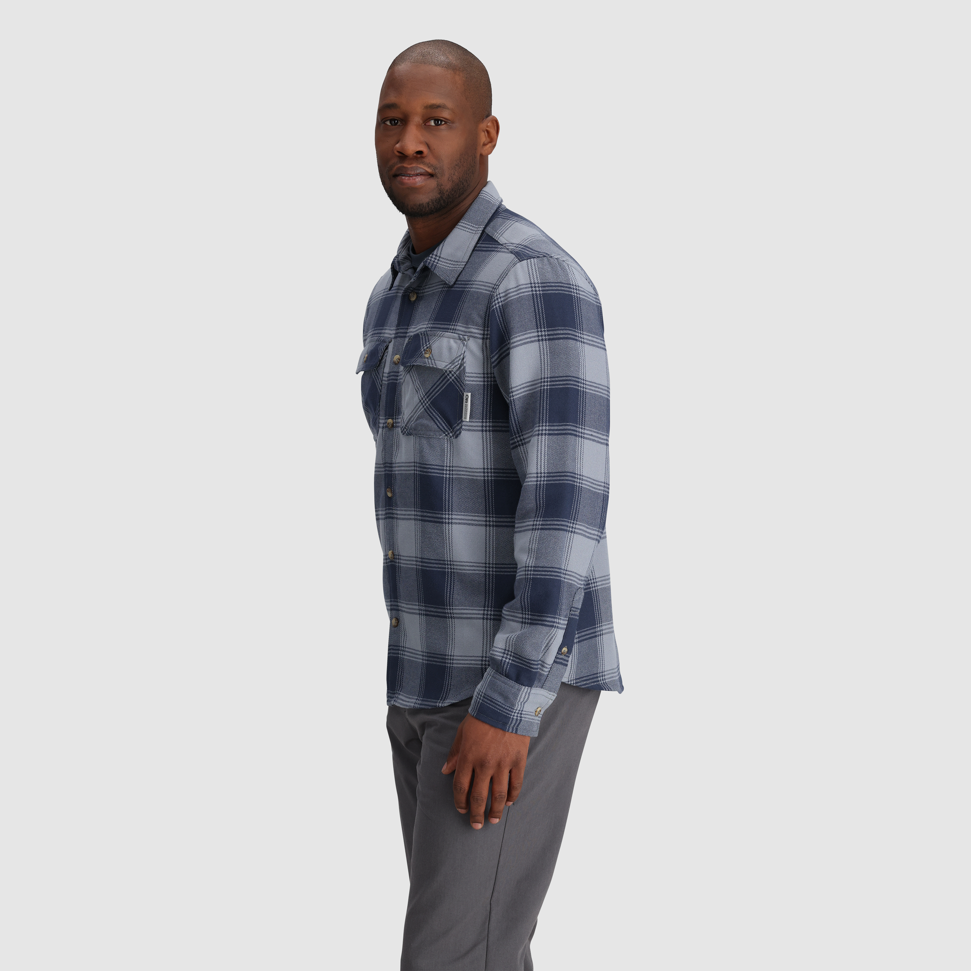 Men's Comfortable Feedback Flannel Twill Shirt - Soft Plaid Long Sleeve Button Down for Casual Wear & Outdoor Activities