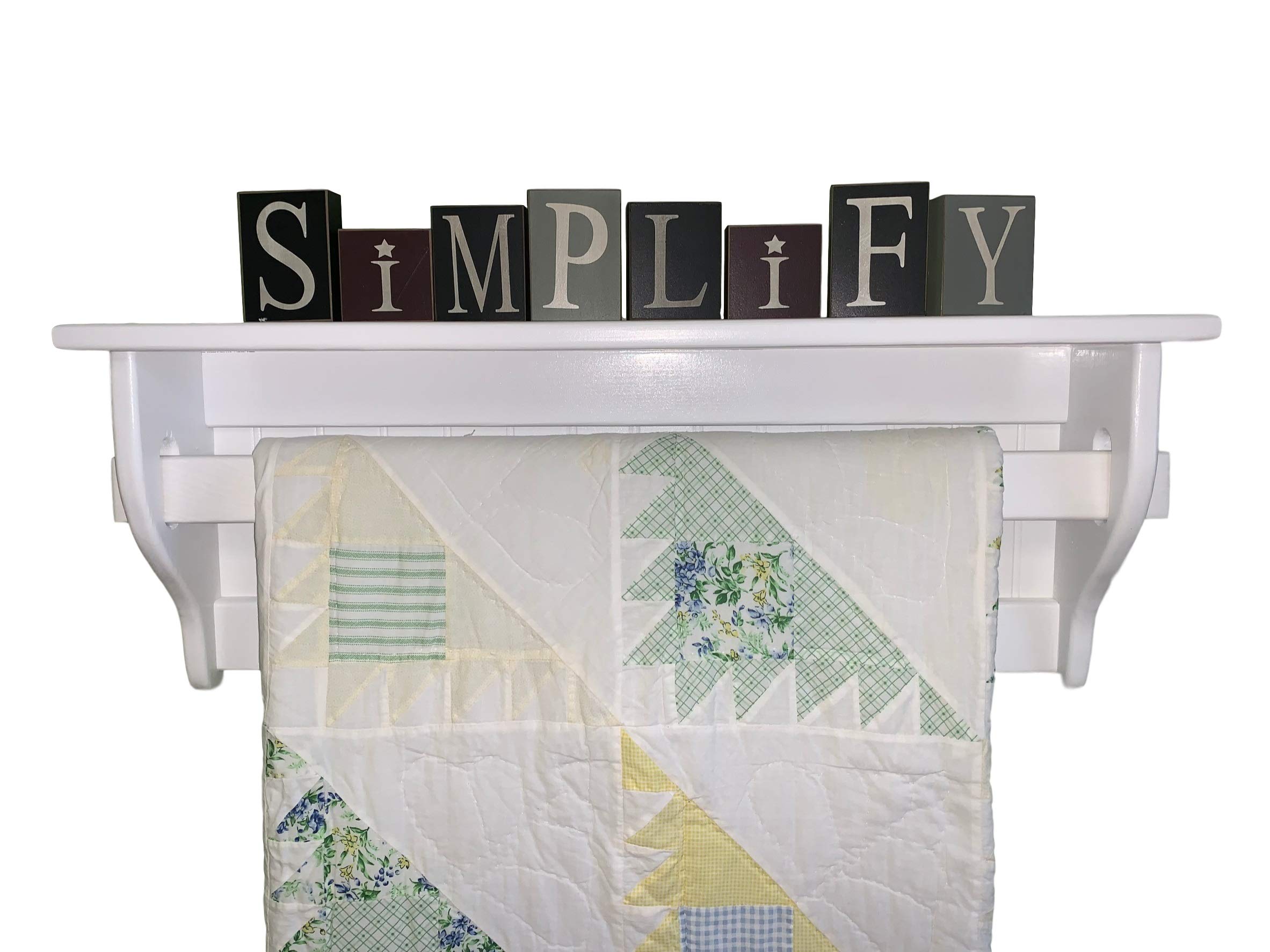 Wall Quilt Rack - Space-Saving Storage for Bedroom Decor