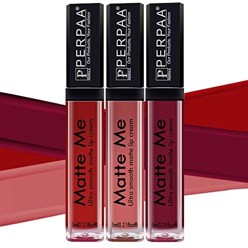 Peach Nude, Bright Red & Maroon Berry