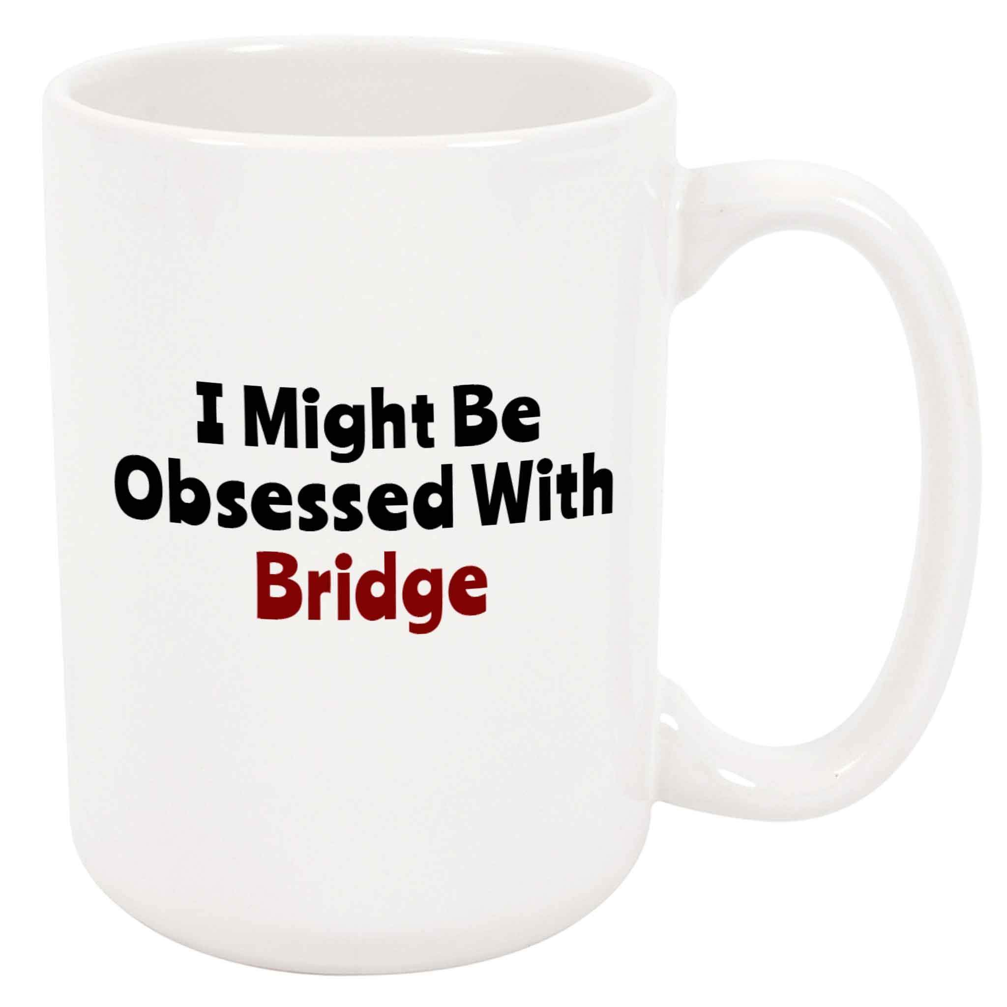 Funny Bridge Coffee Mug - Card Player & Game Lover Gift, Ceramic Cup for Coffee/Tea - Perfect for Christmas, Birthday & Game Nights