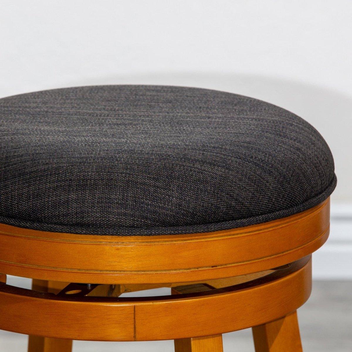 Premium Backless Fabric Swivel Stool - 24