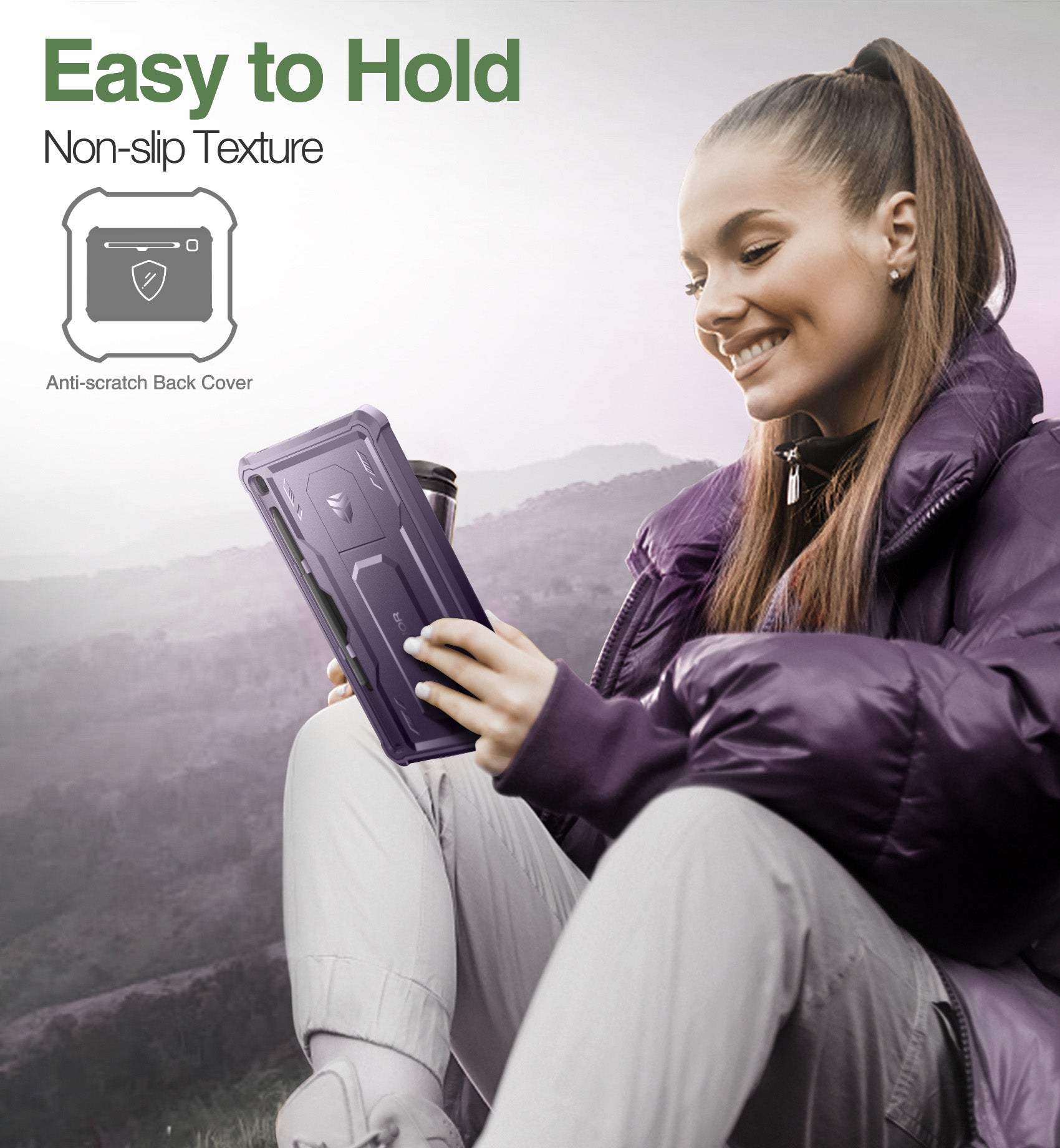 Dexnor Shockproof Rugged Case for Samsung Galaxy Tab S6 Lite 2020/2022/2024 - Heavy Duty Bumper Cover with Built-in Kickstand, Screen Protector & S Pen Holder | Perfect for Travel, Work & Outdoor Use