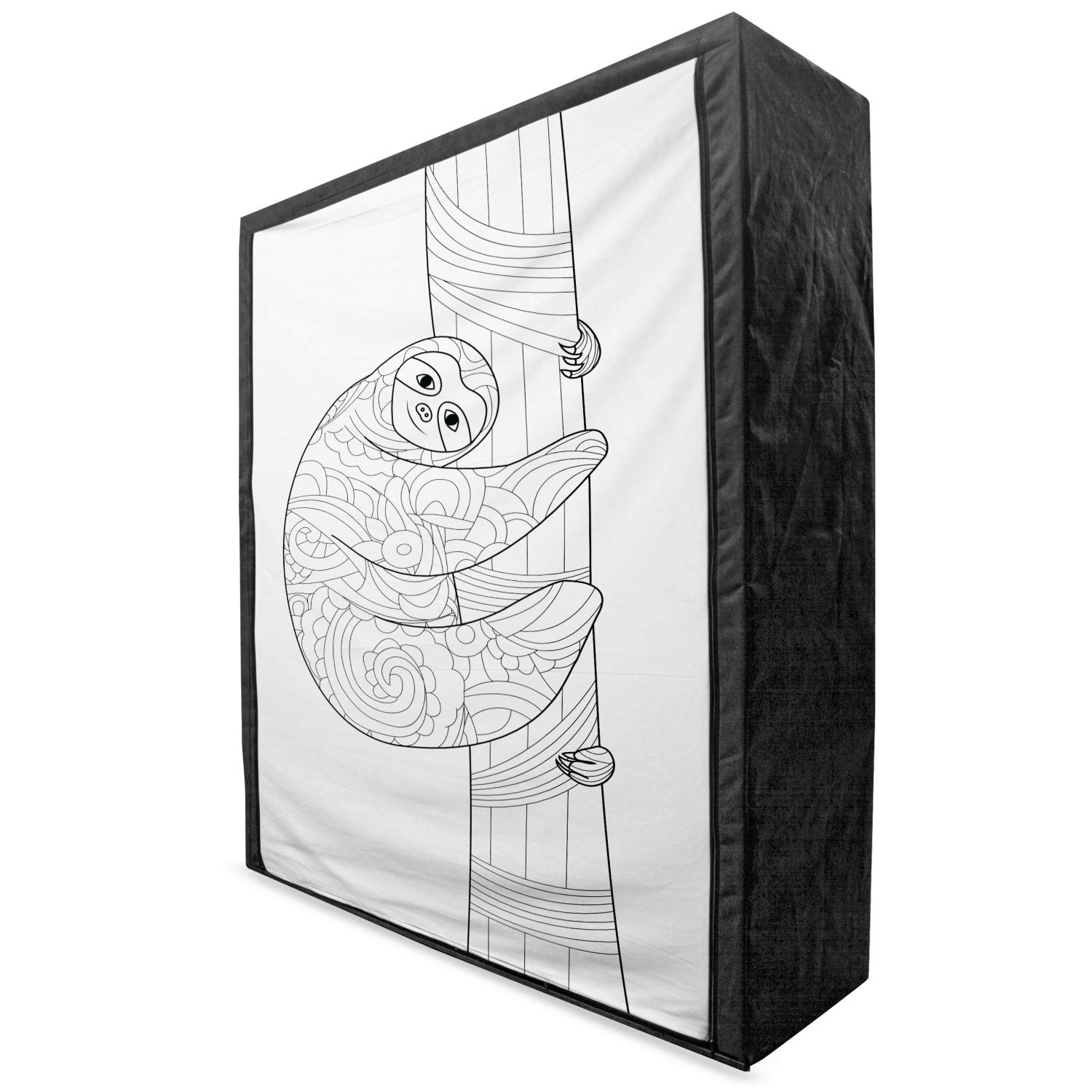 Ambesonne Sloth Portable Fabric Wardrobe - 59