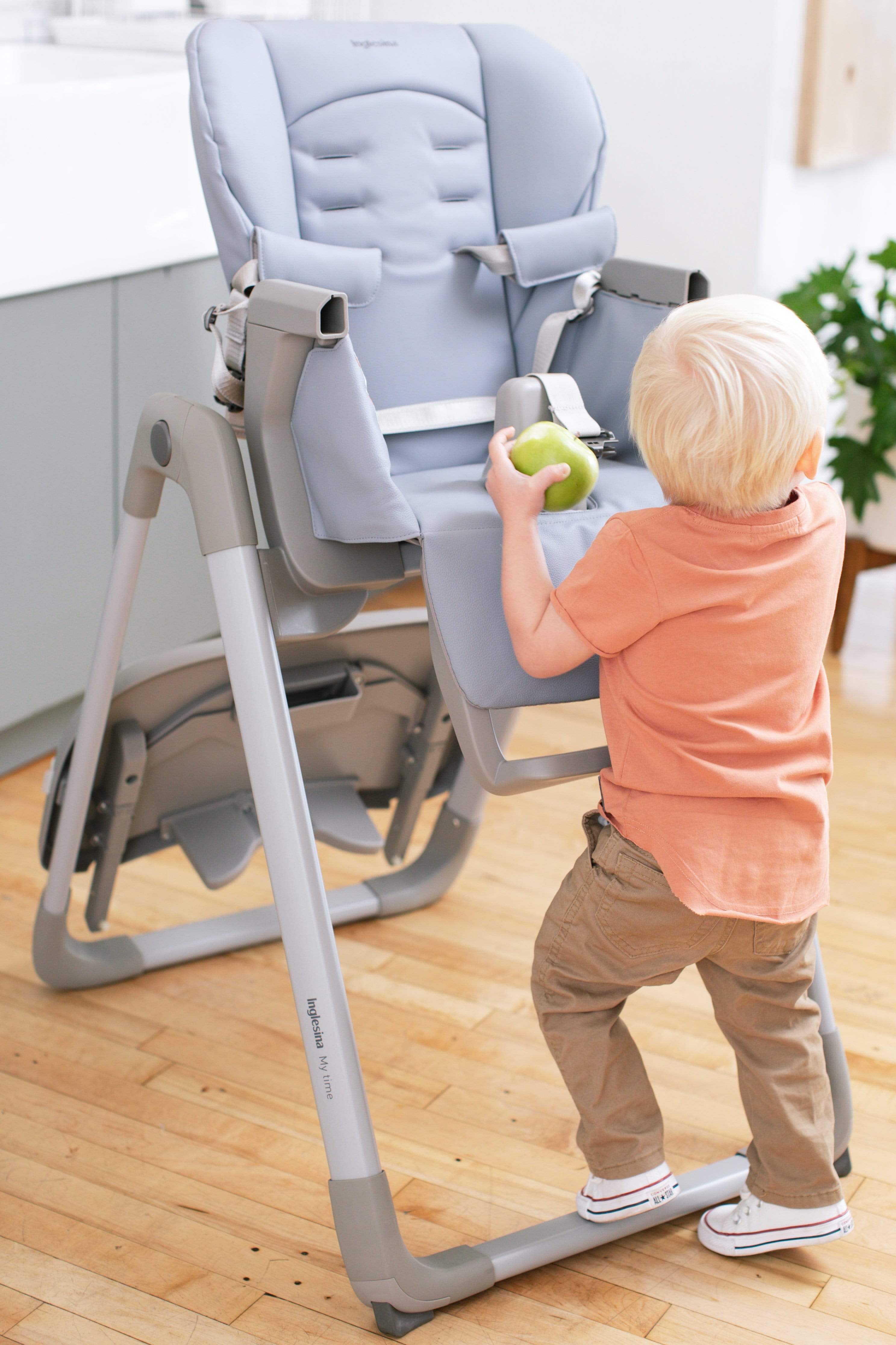 Inglesina My Time High Chair - Adjustable Baby Feeding Chair with Tray & Wheels for Easy Mealtime - Perfect for Home, Restaurant & Travel Use