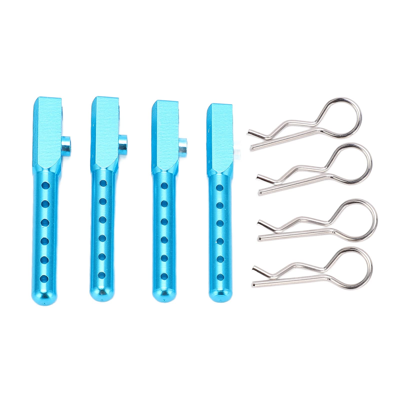 High-Performance Blue CNC Machined R Car Buckle & TT01 Car Shell Column for TT01 Remote Control Car - Enhanced Stability & Durability for Racing & Off-Road RC Adventures
