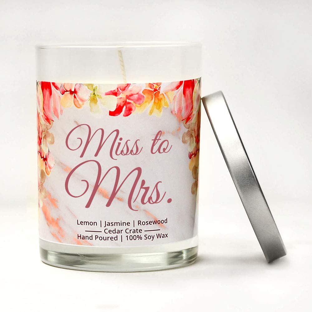 Luxury Scented Soy Candle for Brides - Perfect Engagement Gift, Wedding Day Decor & Bridal Shower Present | Romantic Home Fragrance for Bachelorette Parties & Newlyweds | Handmade in USA