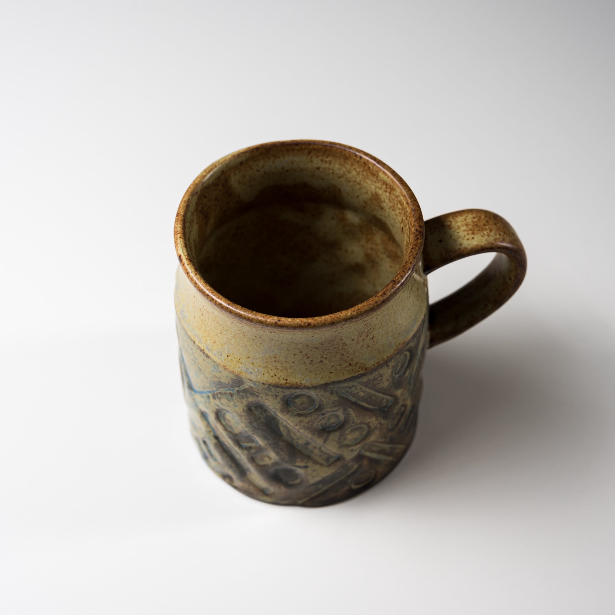 Seto Ware KASHIWA Ceramic Mug Cup 270ml - Handmade Japanese Stoneware Coffee Tea Cup for Home & Office Use
